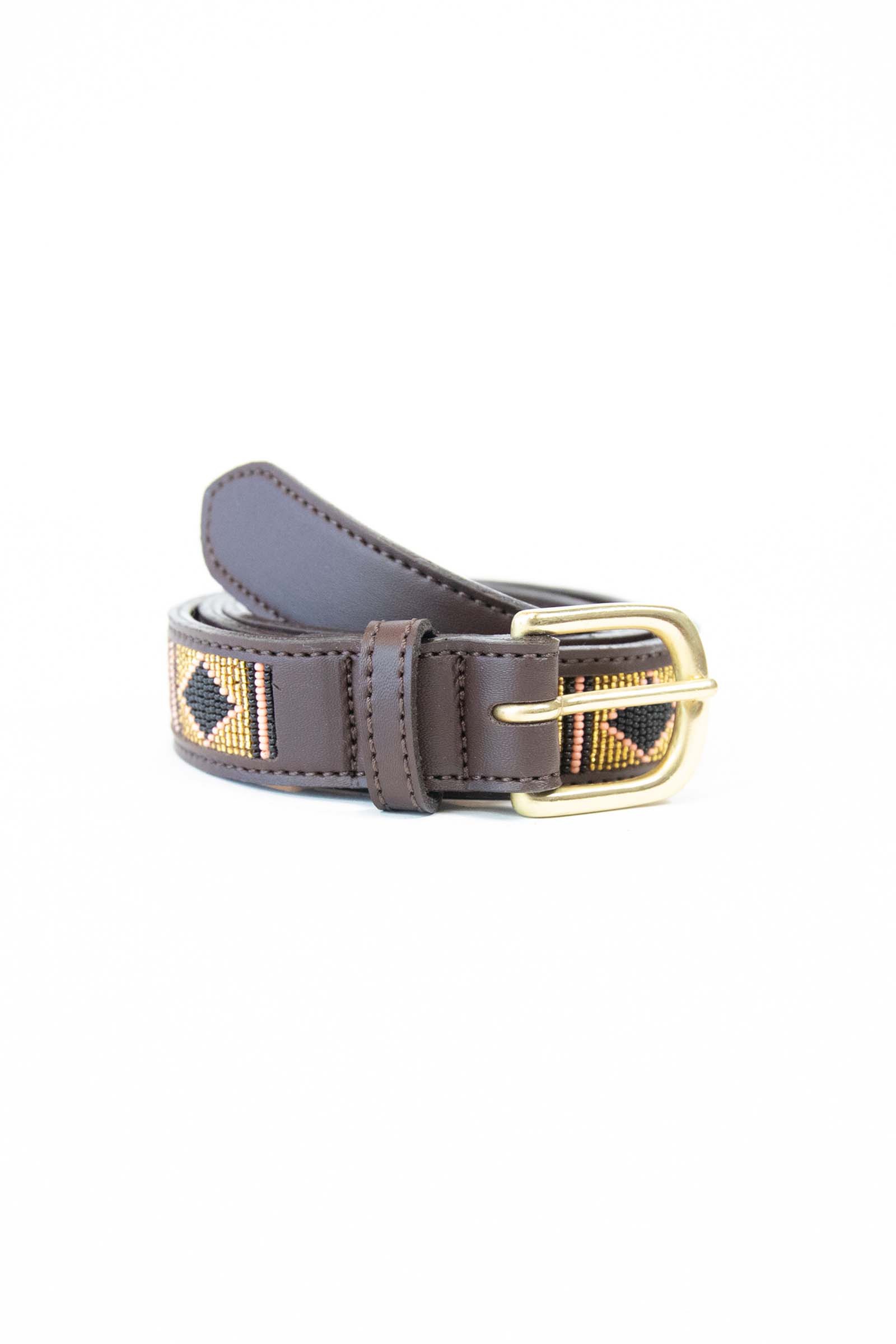 Gold Kentucky Horsewear Cintura realizzata a mano con perline