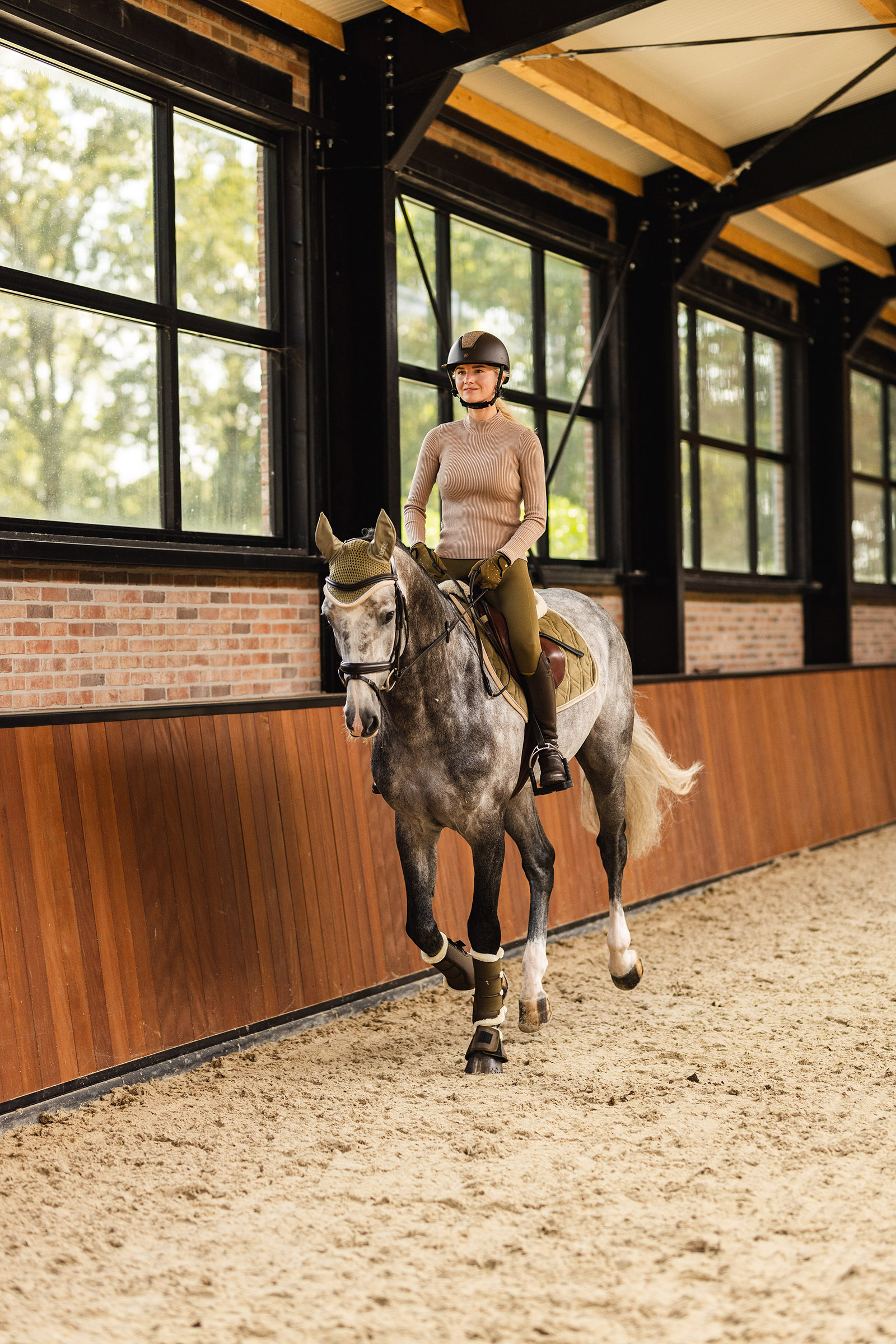 Horze Ava Rib Pullover lavorato a maglia per donna