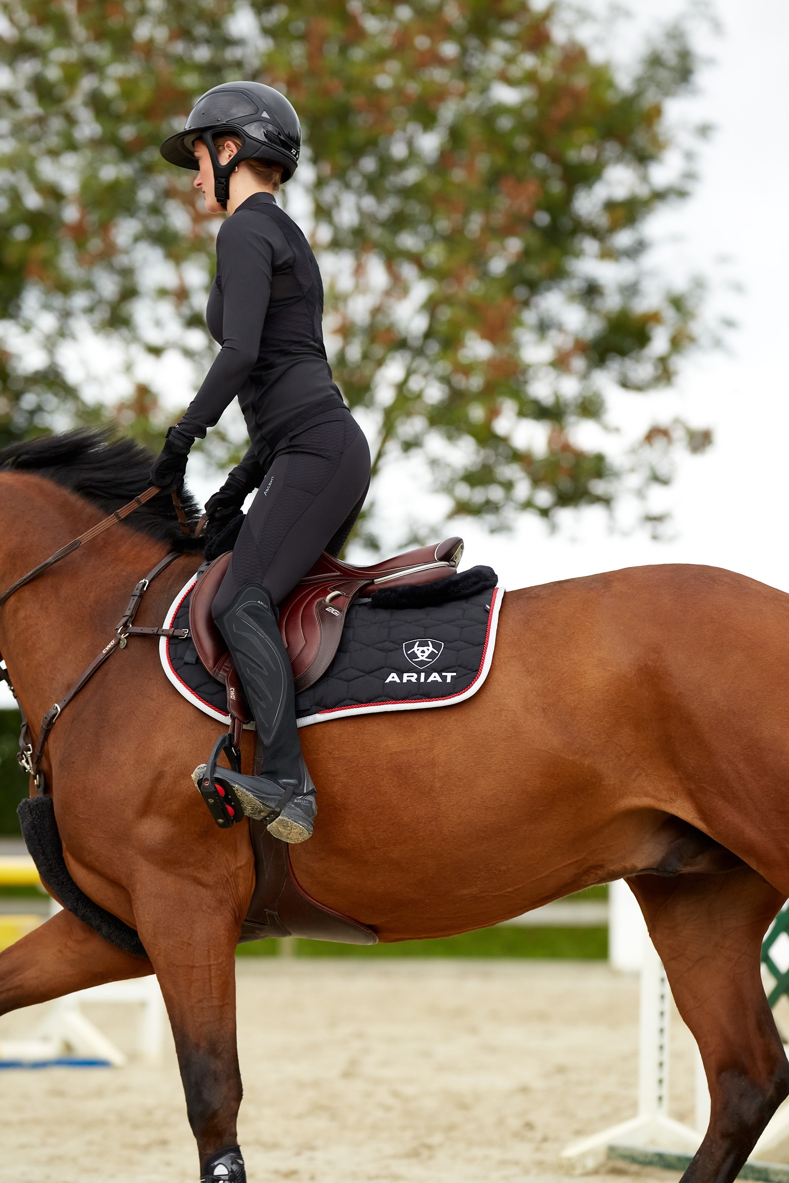 Ariat Ascent leggins da equitazione con toppa al ginocchio per donna