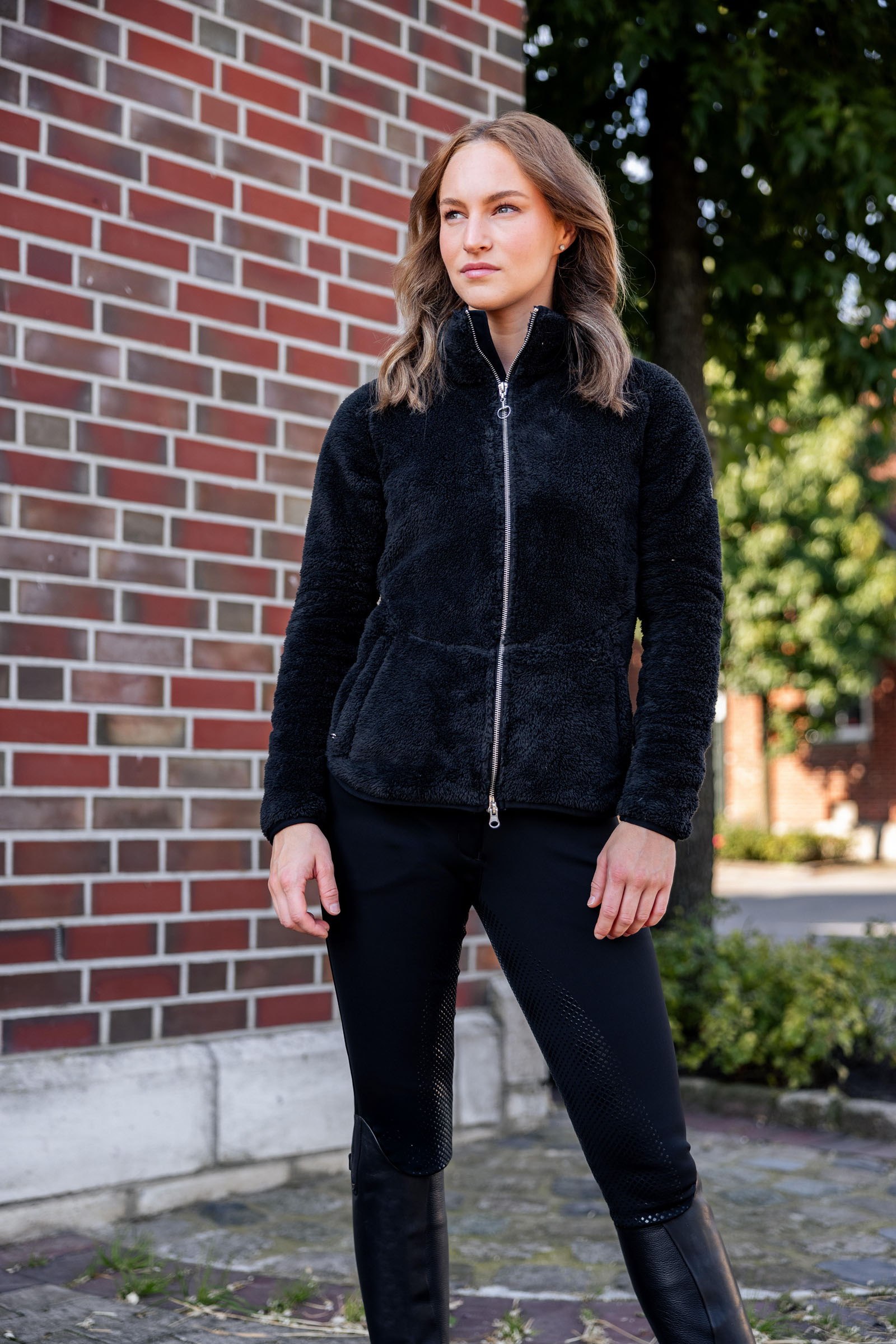 Horze Merida Giacca in pile Teddy da donna