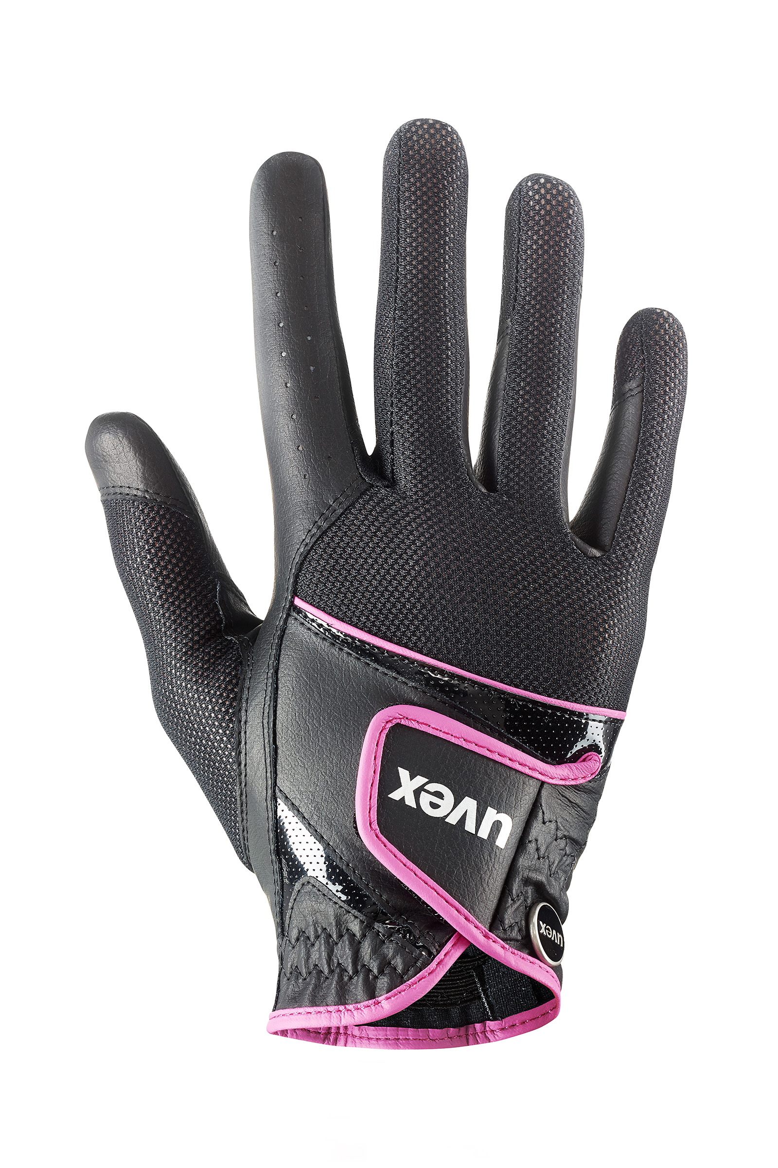 Black/Pink Guanti da equitazione Uvex sumair