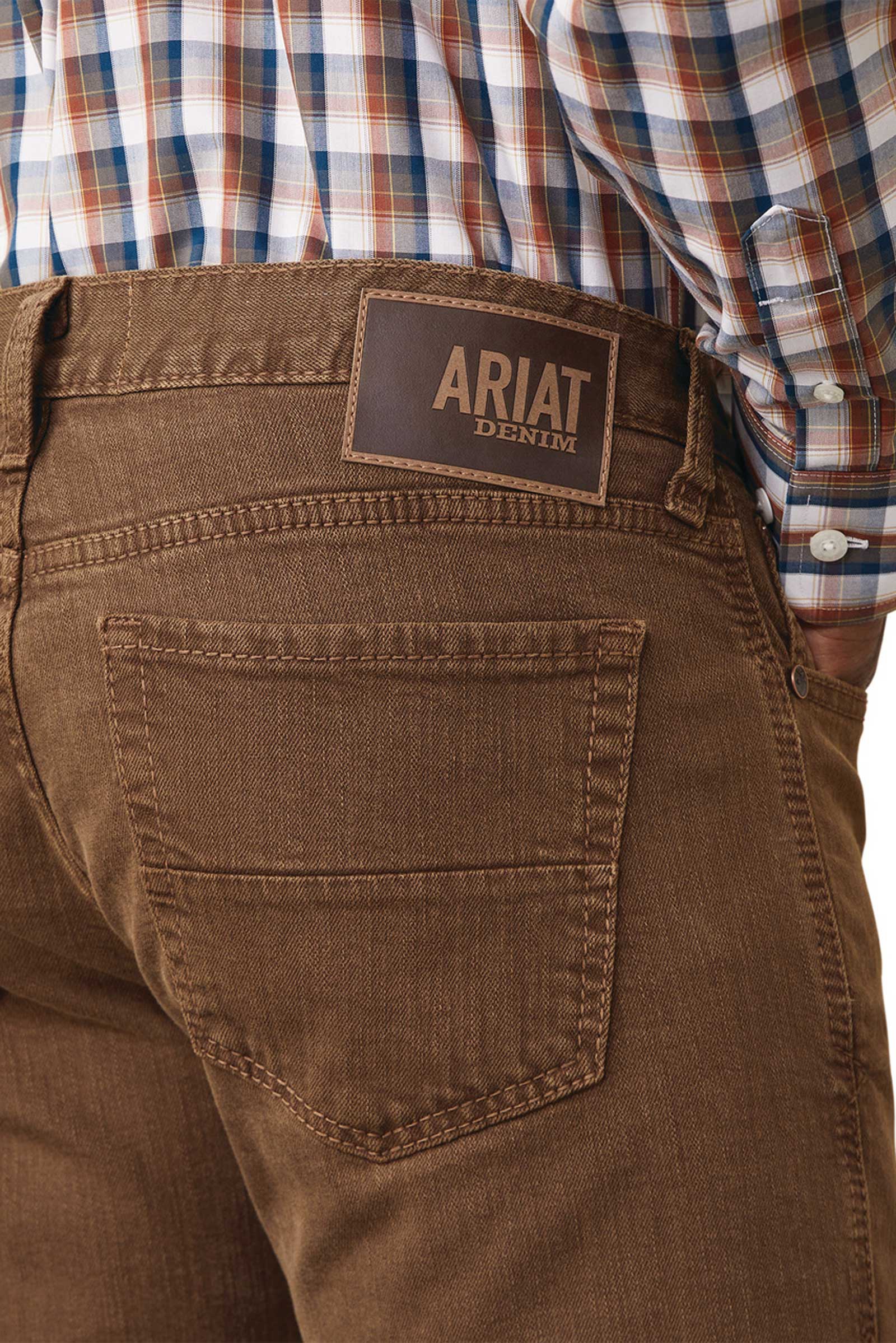 Jeans Ariat M7 Str Grizzly Straight da uomo in verde oliva