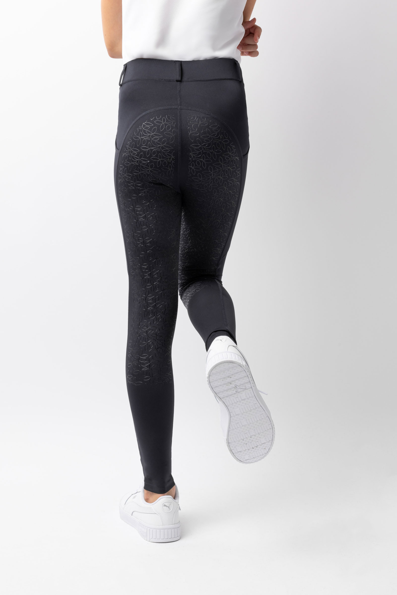 Horze Dea Leggins da equitazione per bambini con sella piena