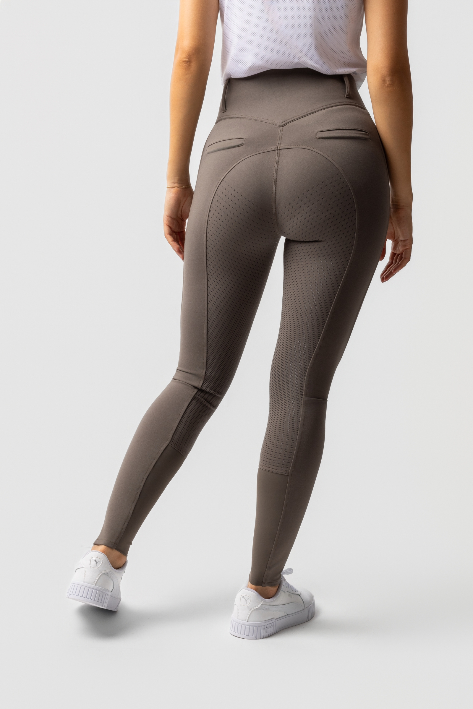Horze Mira Pantaloni da equitazione a vita alta con full seat in silicone da donna