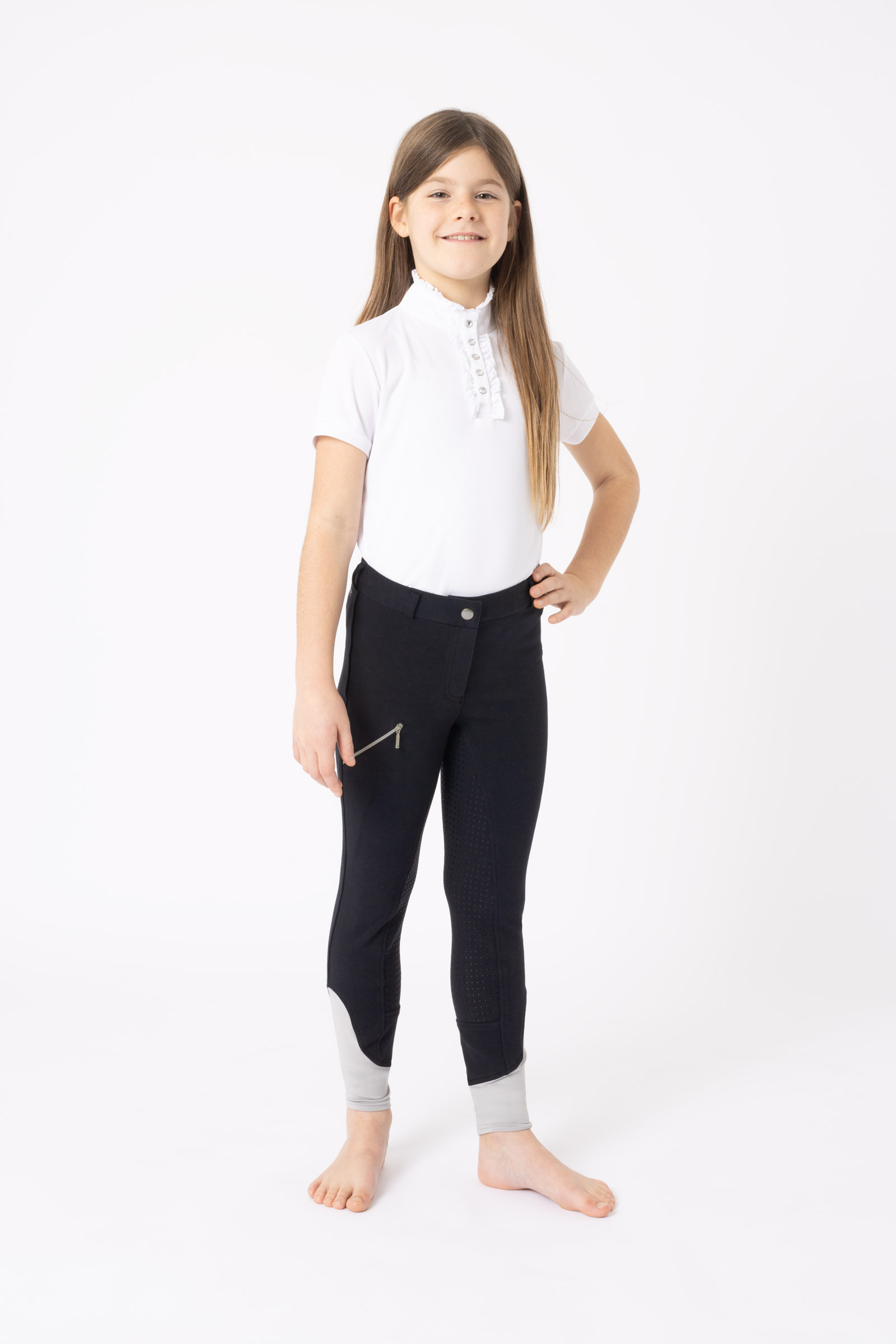 Horze Felicia leggins da equitazione con full seat per bambini