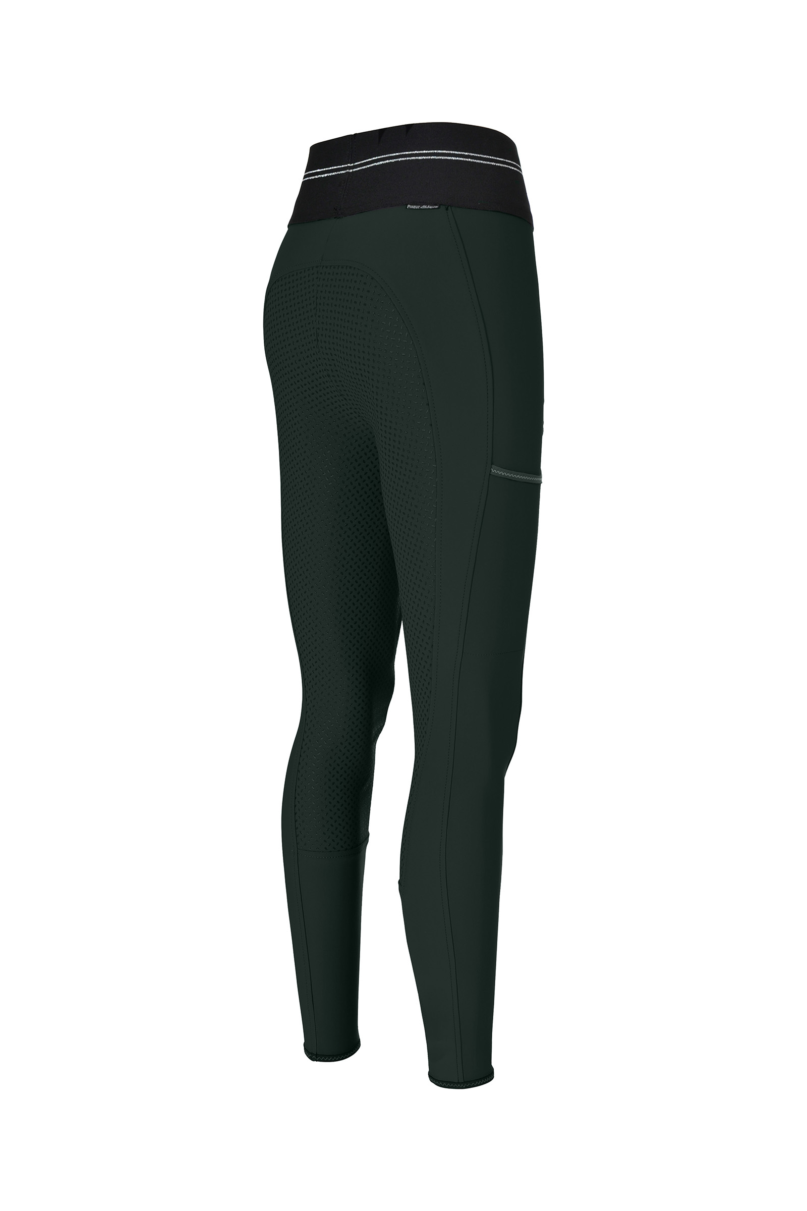 Dark Green Pikeur Gia Athleisure II Pantaloni da equitazione con grip e full seat