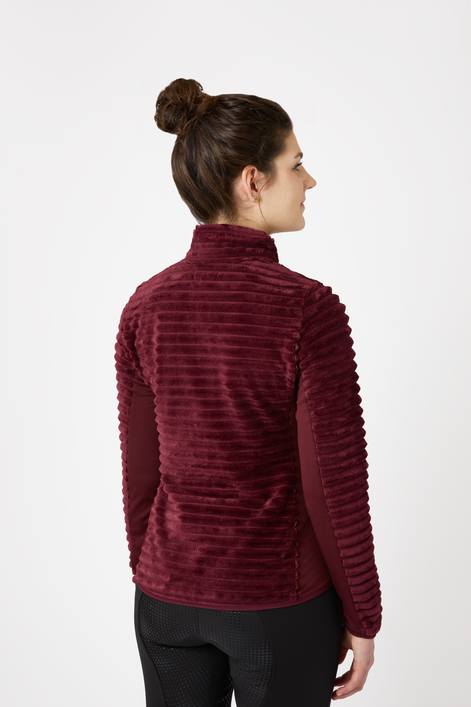 Horze Della Giacca da equitazione in pile a righe da donna