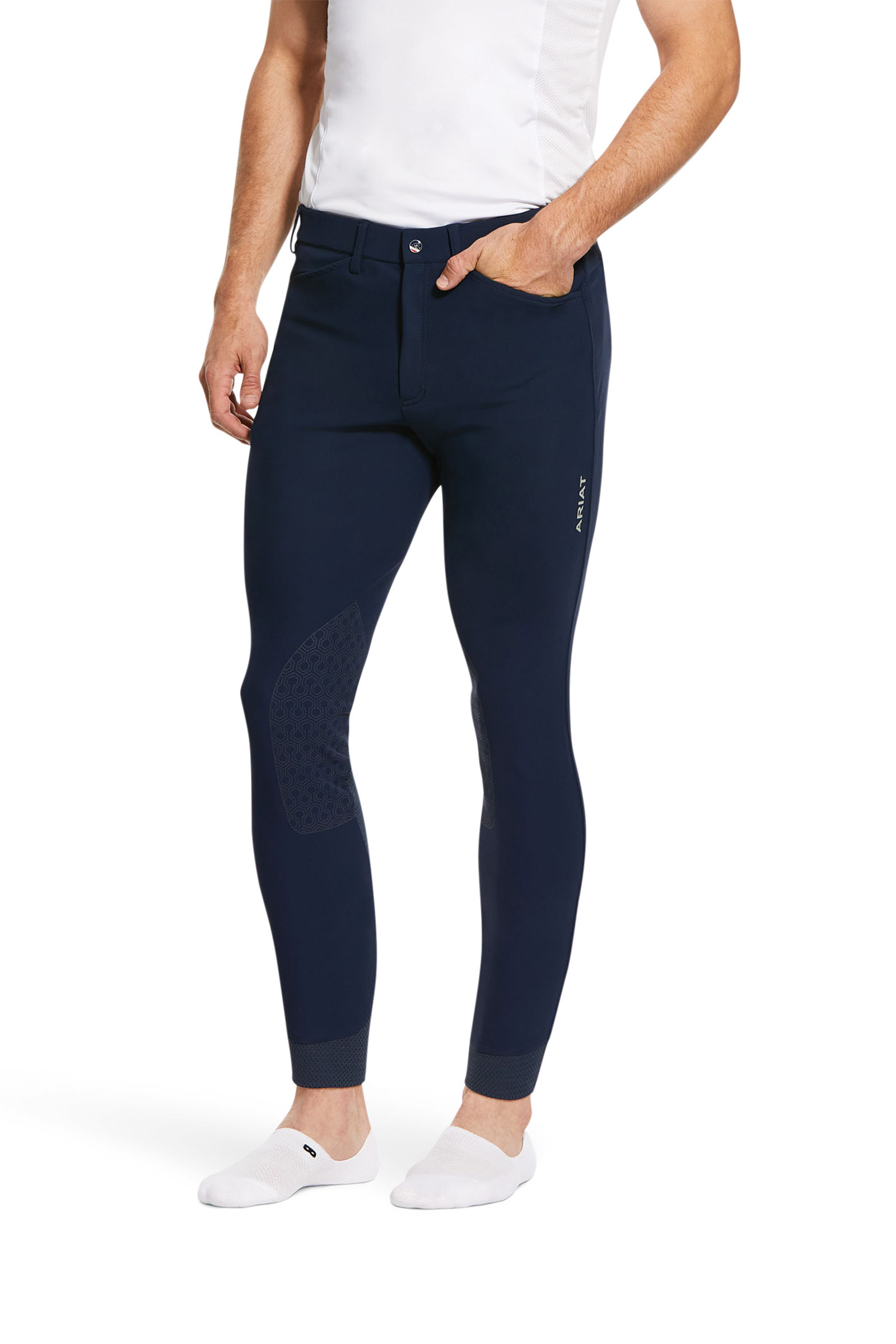 Ariat Pantaloni da equitazione uomo Tri Factor Grip con rinforzo al ginocchio  