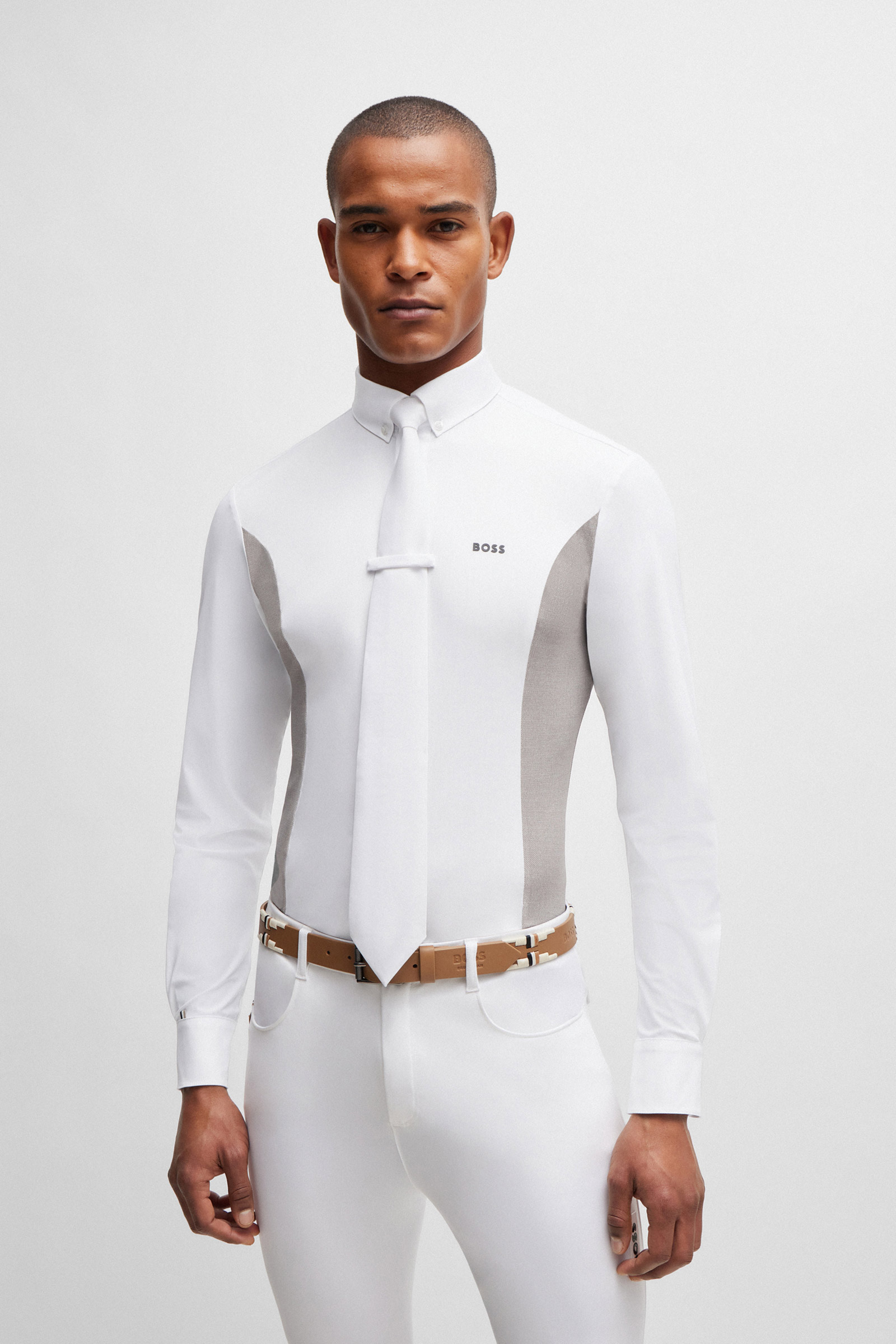 Camicia da show Boss Norman con pannello laterale