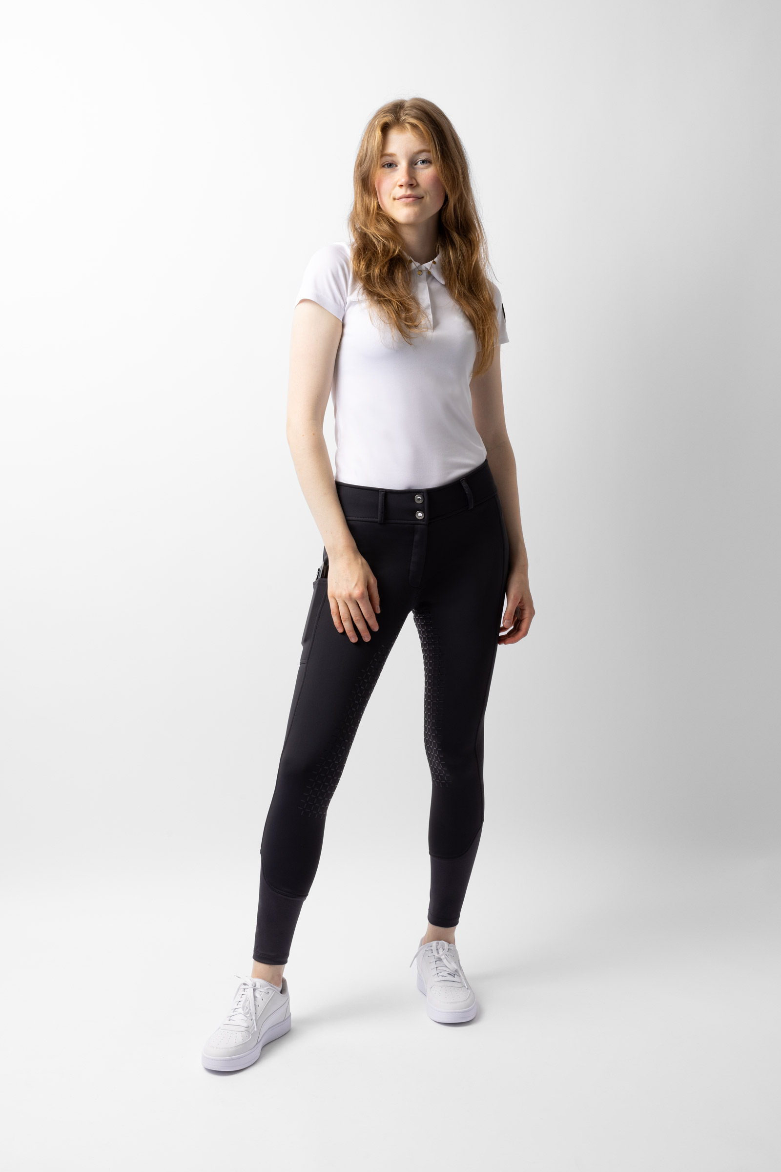 Horze Macy pantaloni da equitazione termici con grip completo