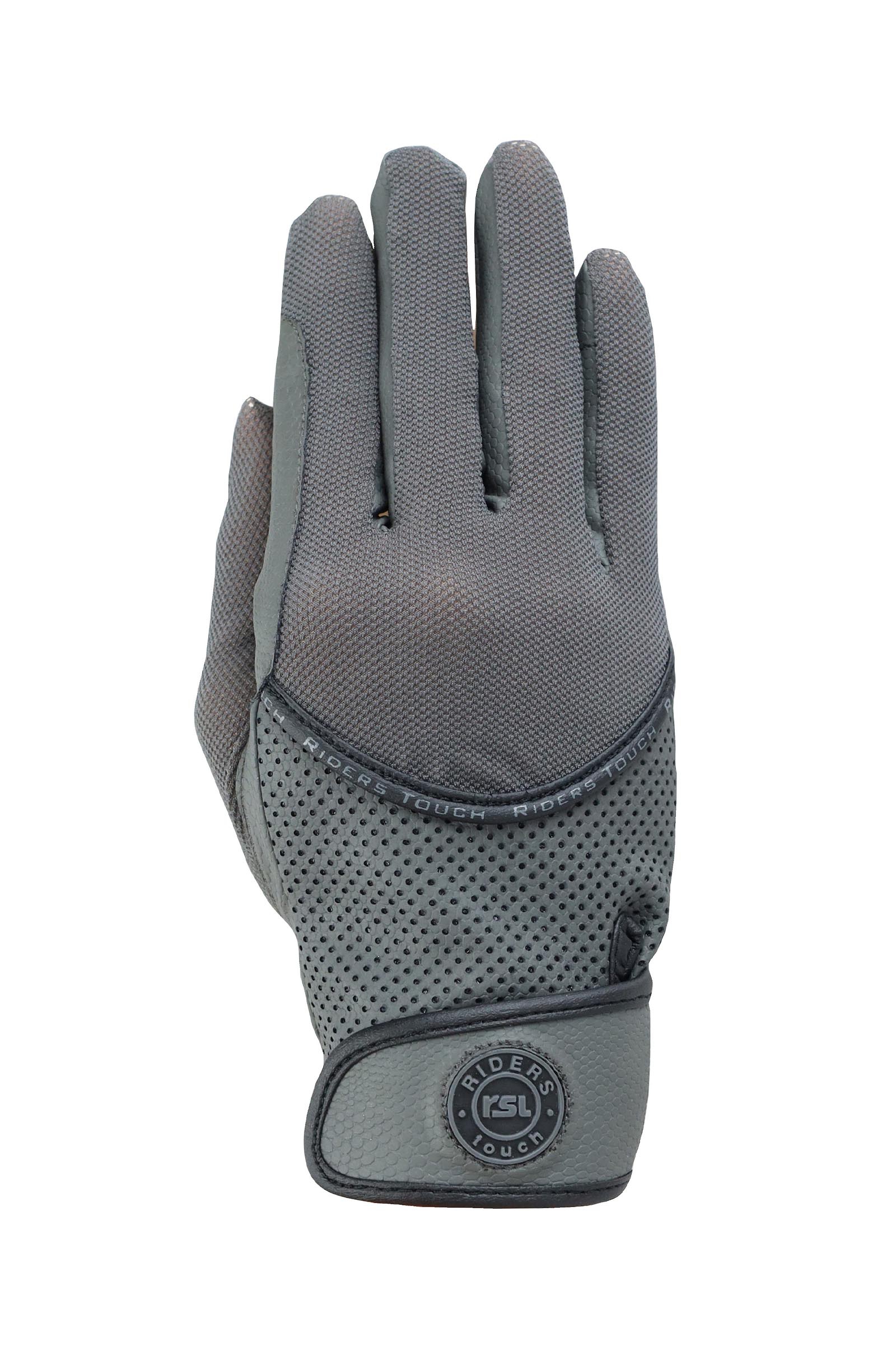 Anthracite RSL Atlanta guanti da equitazione con inserti Air-Mesh