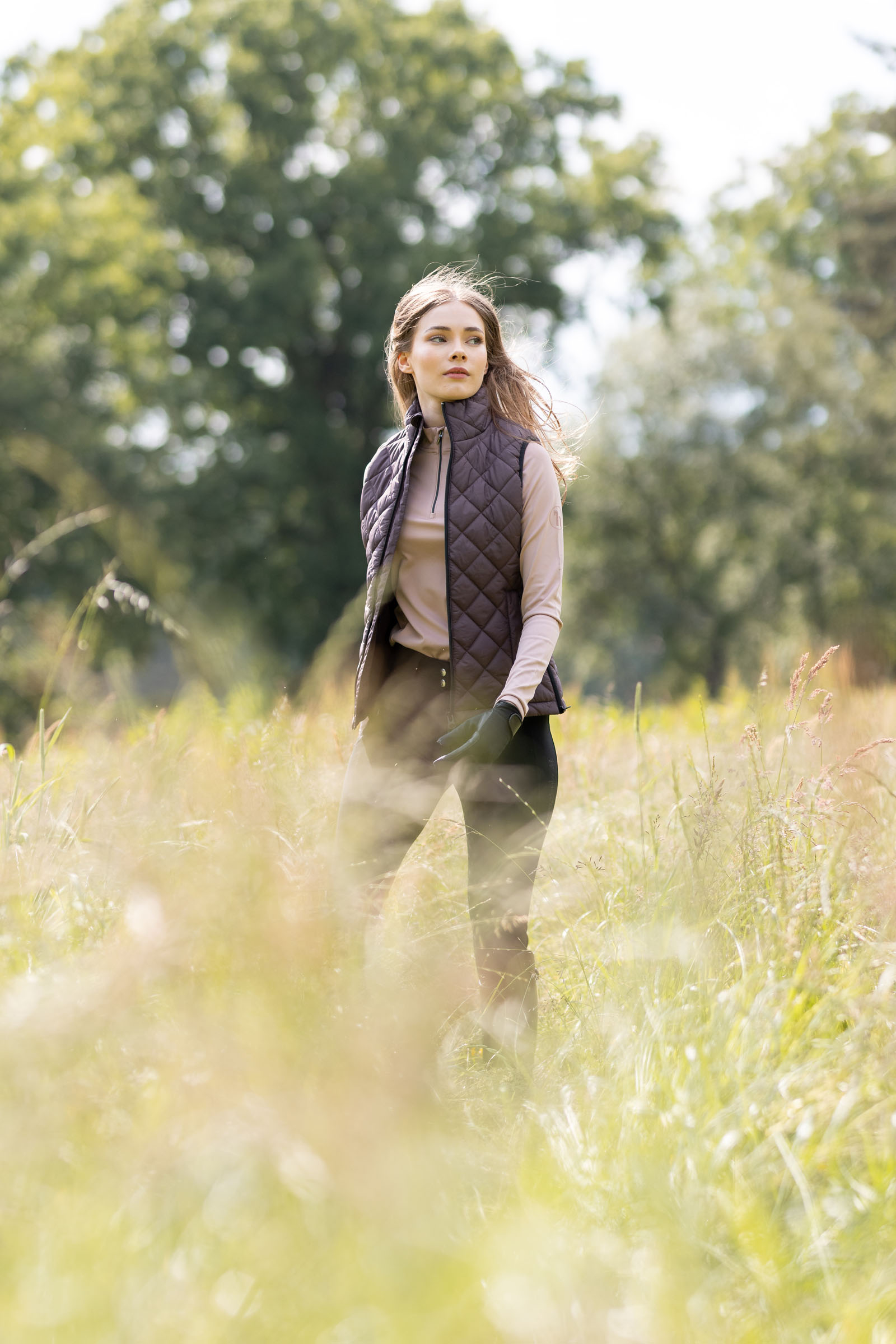 Gilet da equitazione imbottito da donna Horze Young Rider Naia