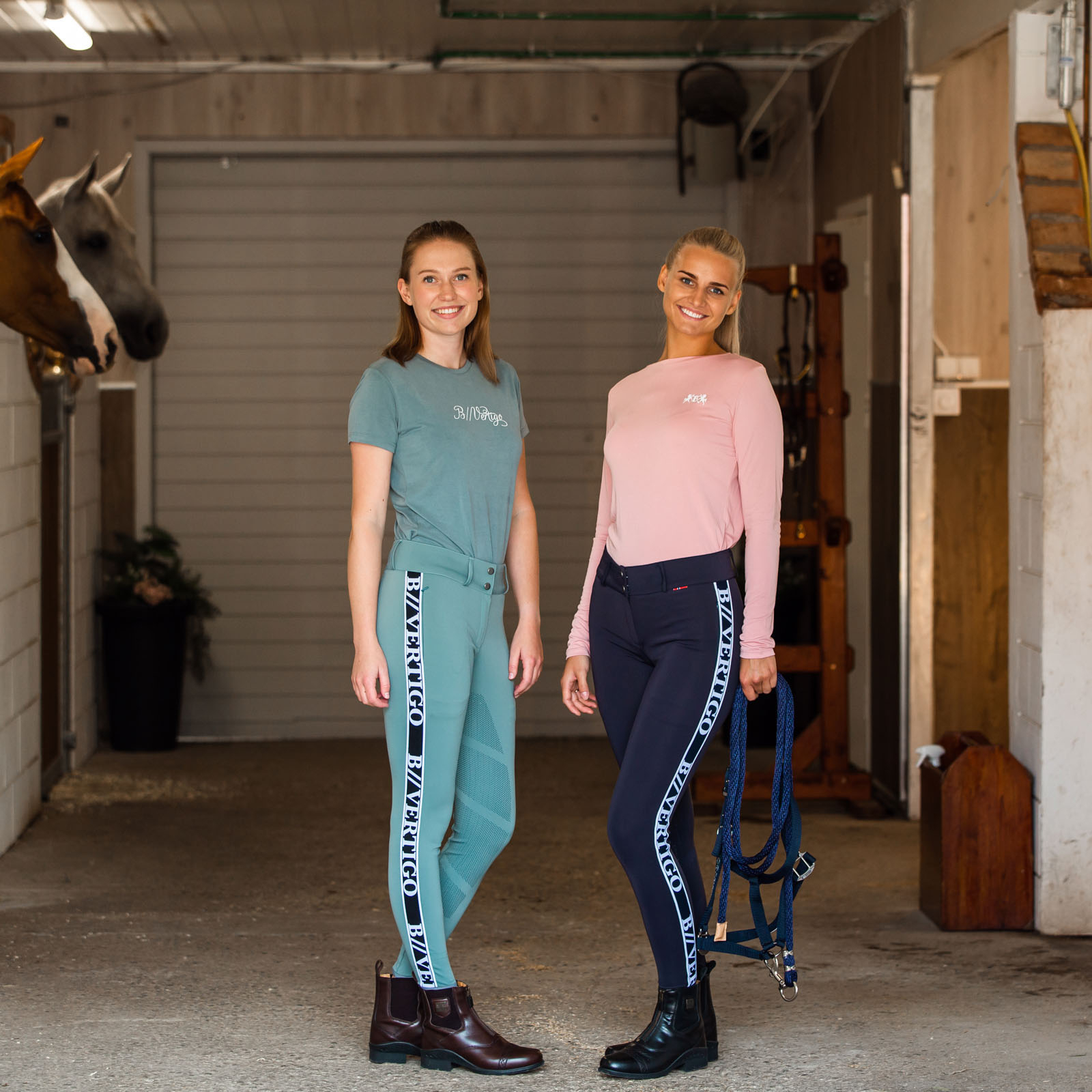 B Vertigo Angelika Pantaloni da equitazione funzionali a vita alta con full seat in silicone da donna