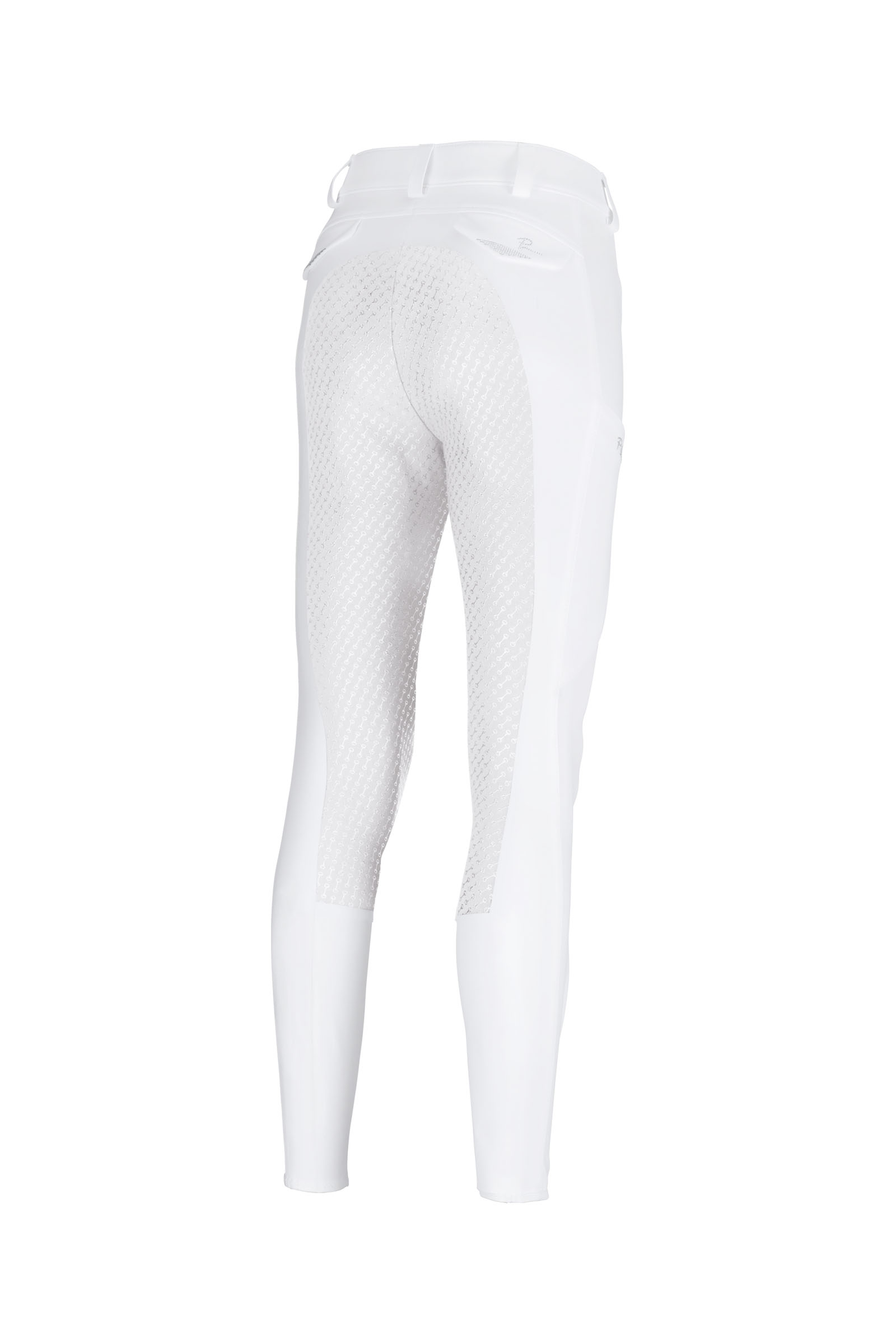White Pikeur Laure Pantaloni da equitazione con grip sul full seat da donna