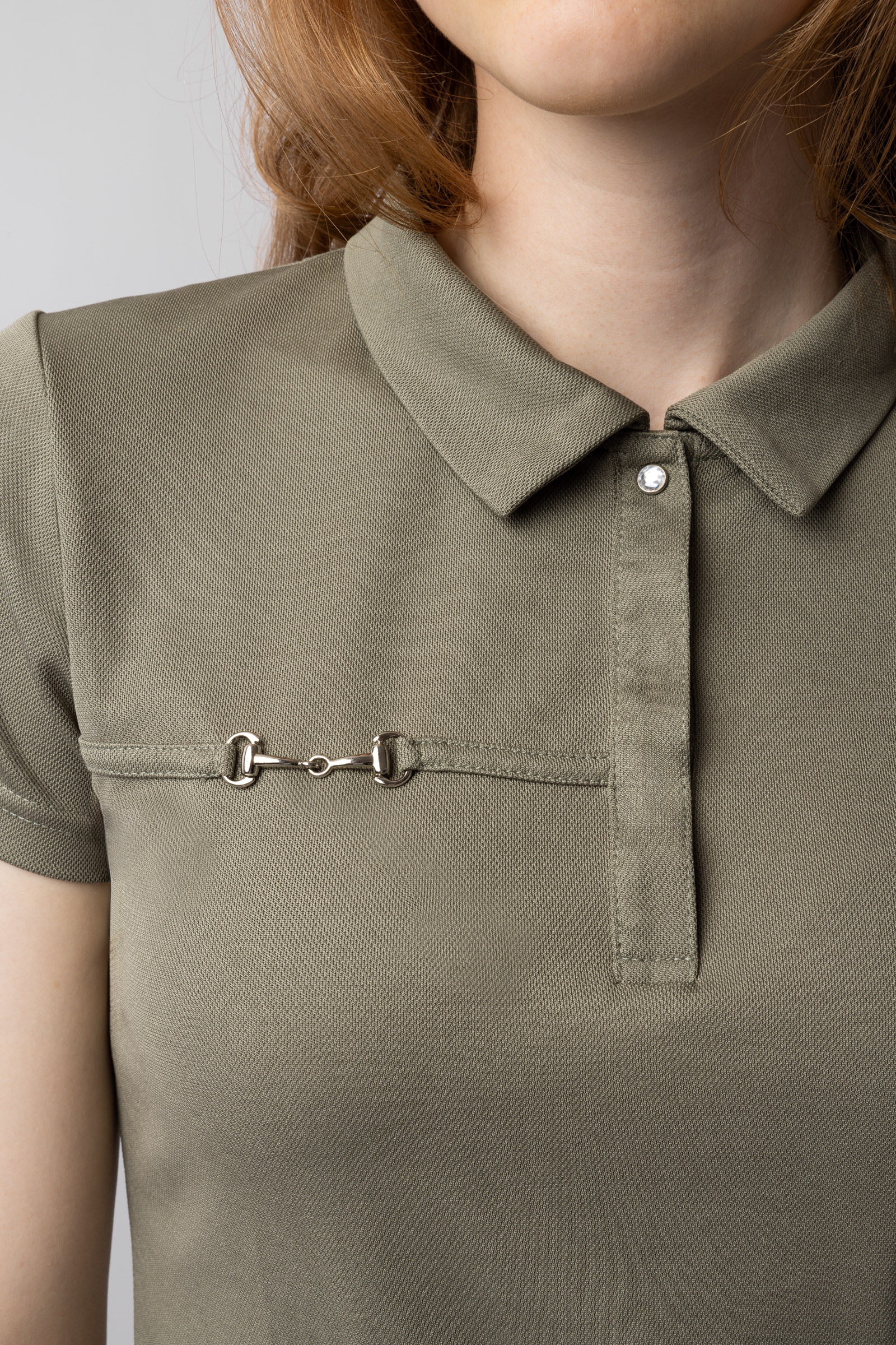 Horze Denise Camicia polo funzionale a maniche corte da donna