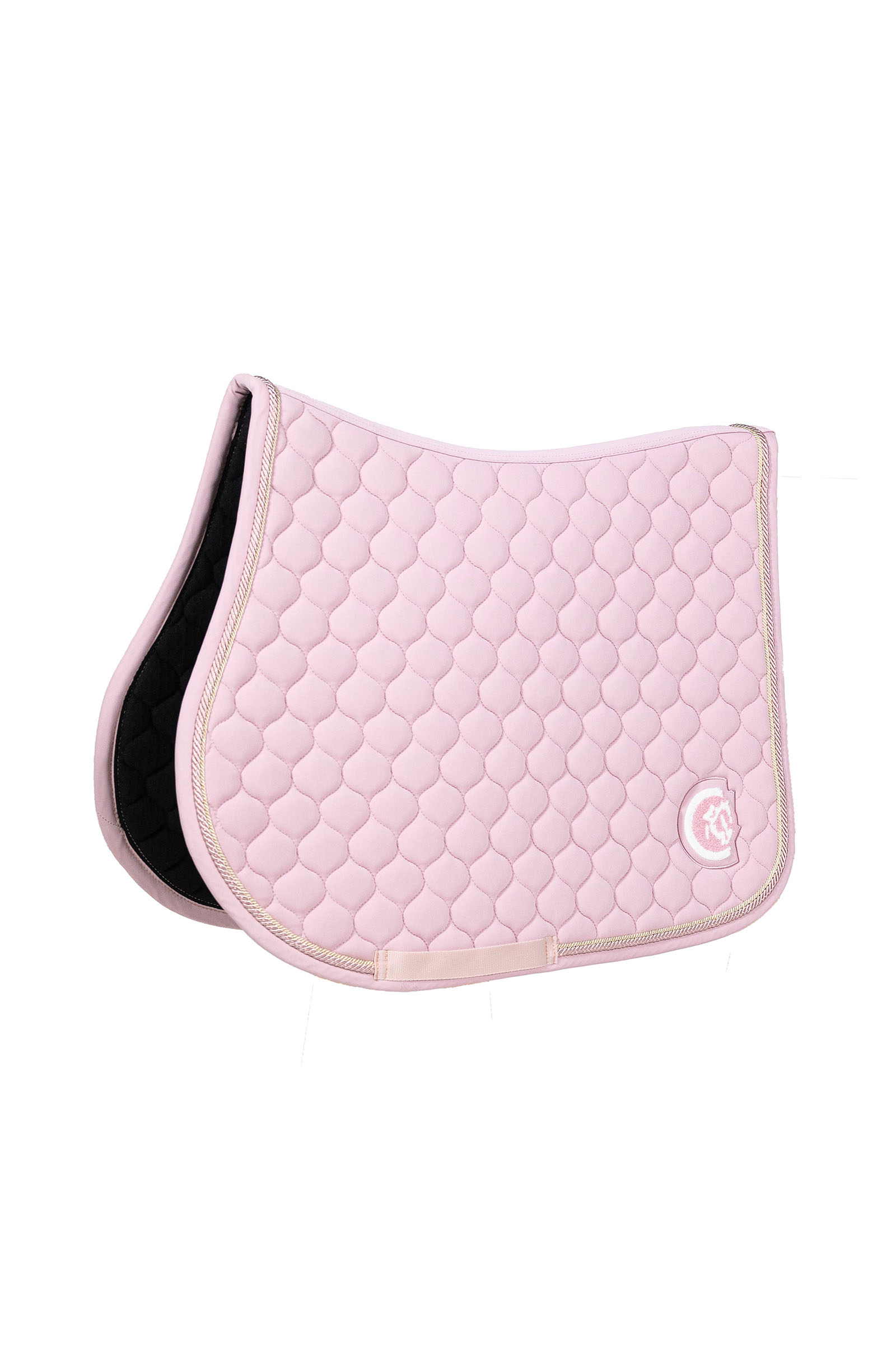 light rose Kentucky Horsewear sottosella da salto onion quilt con logo 3D