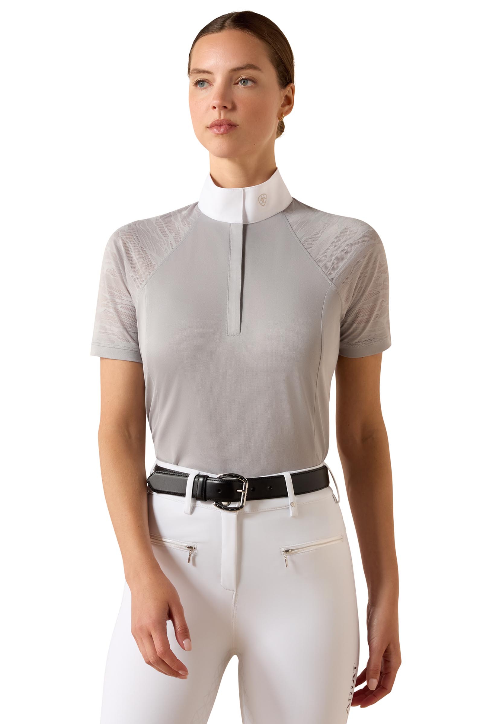 Show Grey Ariat Aptos Vent 2.0 camicia da gara da donna