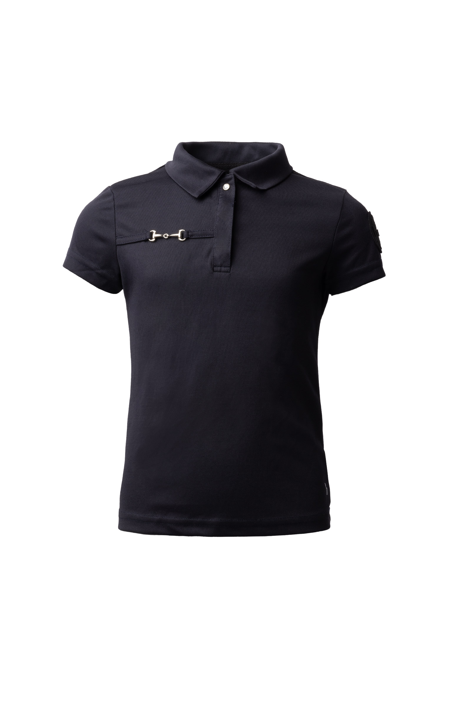 Dark Navy Horze Young Rider Denise Camicia polo funzionale a maniche corte