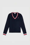 Tommy Hilfiger Equestrian Indiana maglione con scollo a V da donna
