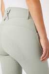 Horze Pantaloni da equitazione in silicone FS con tasca in cristallo a vita alta micro da donna