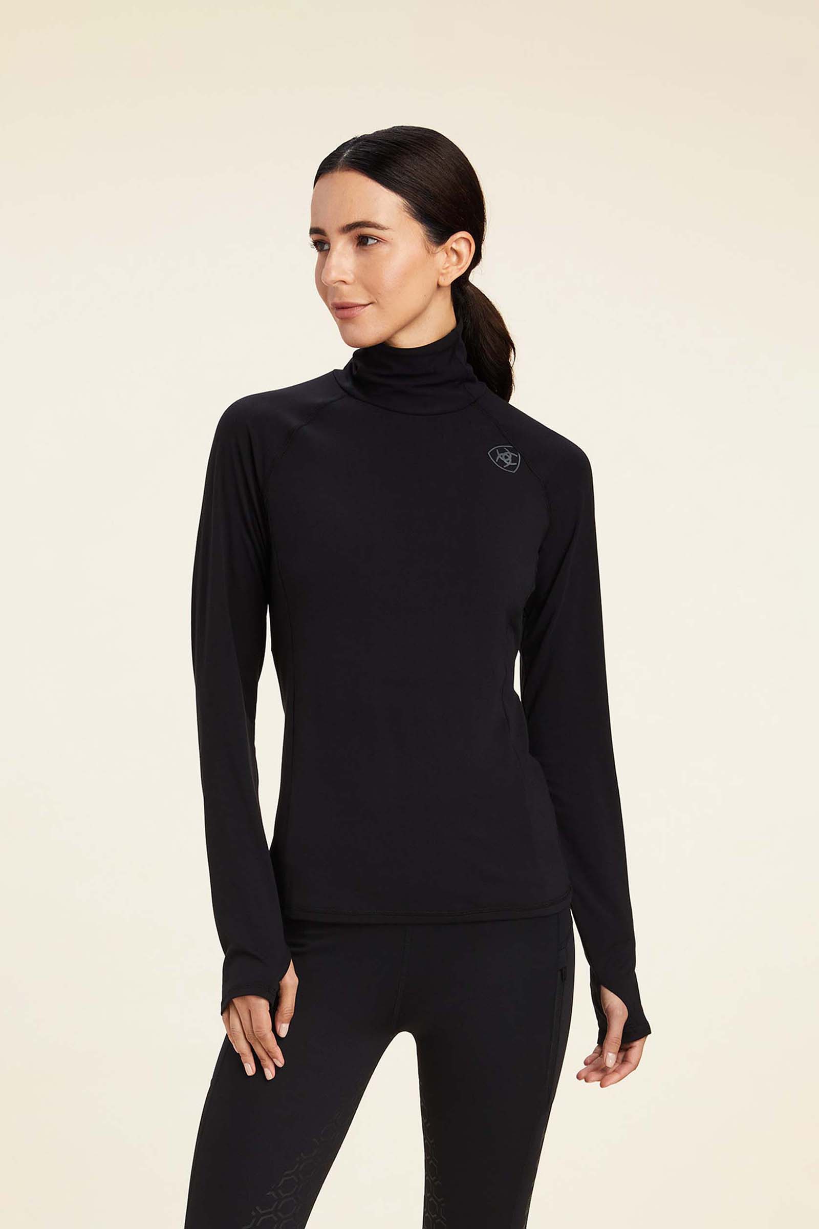 Black Ariat Venture Maglia basic a maniche lunghe da donna