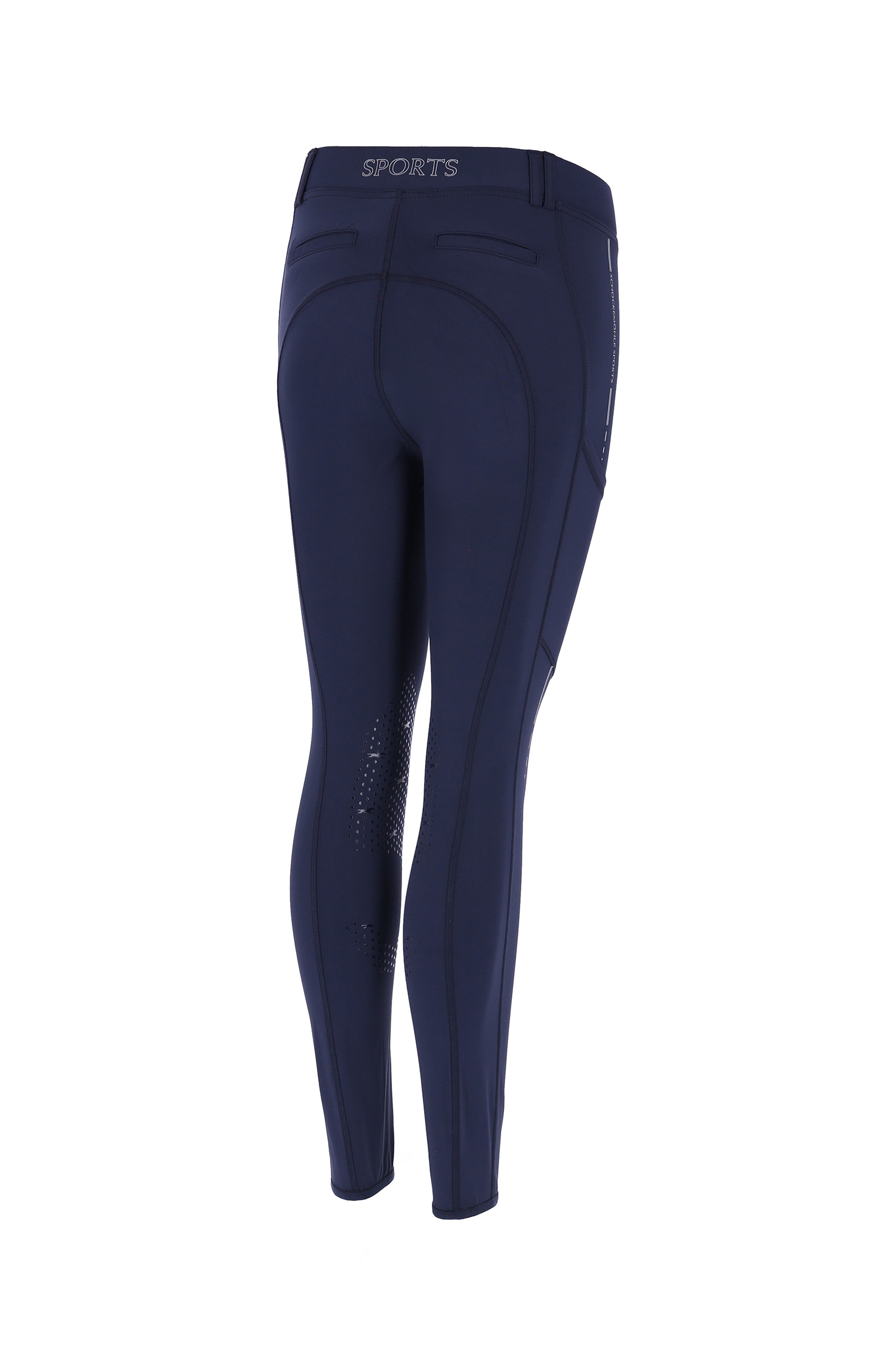 Schockem&ouml;hle Sports New Pocket Leggings da equitazione da donna con rinforzo al ginocchio