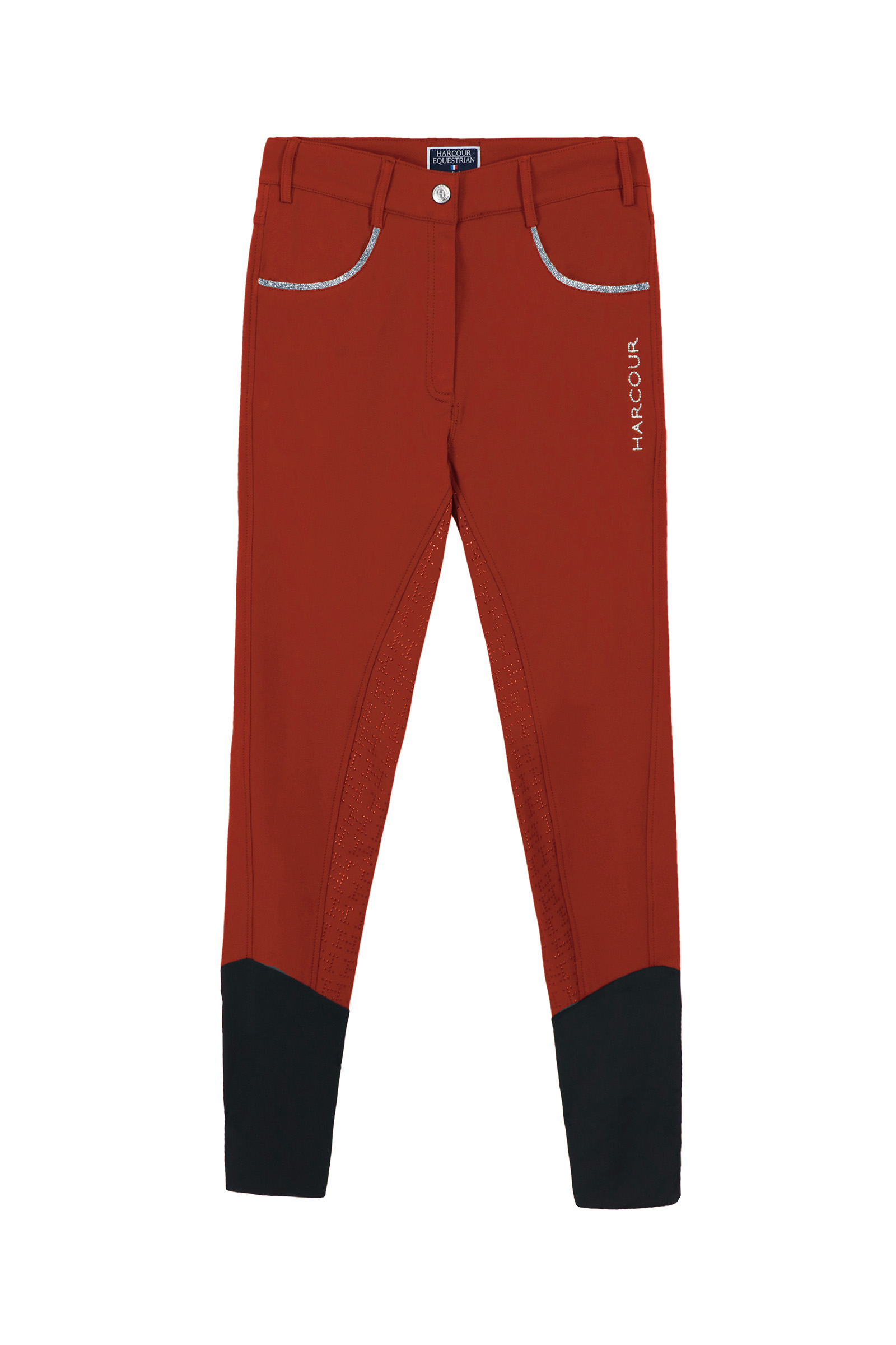 Tibetan red Harcour Vogue Pantaloni da equitazione per donna con full seat