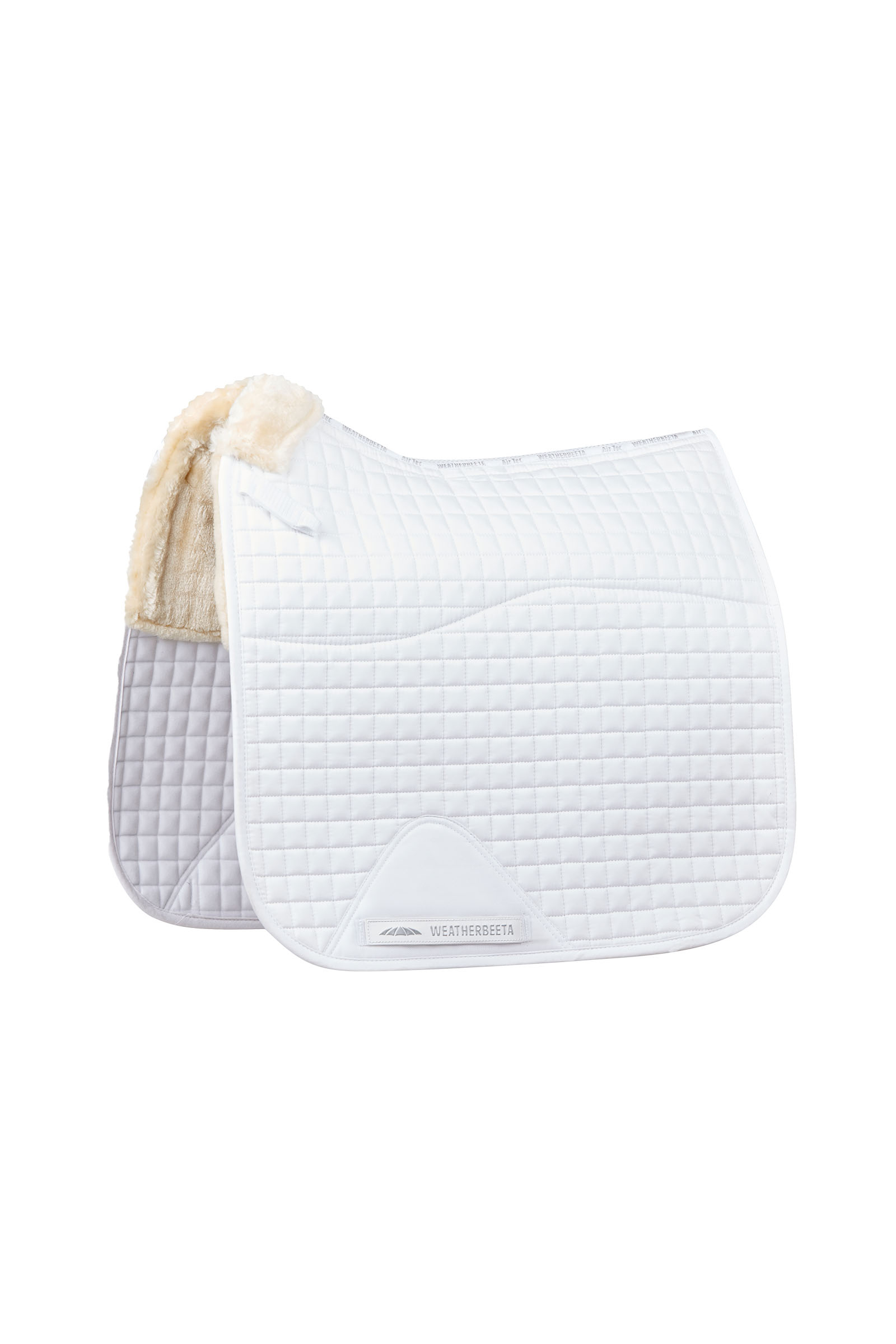 White Weatherbeeta Prime Comfy Fleece sottosella da dressage