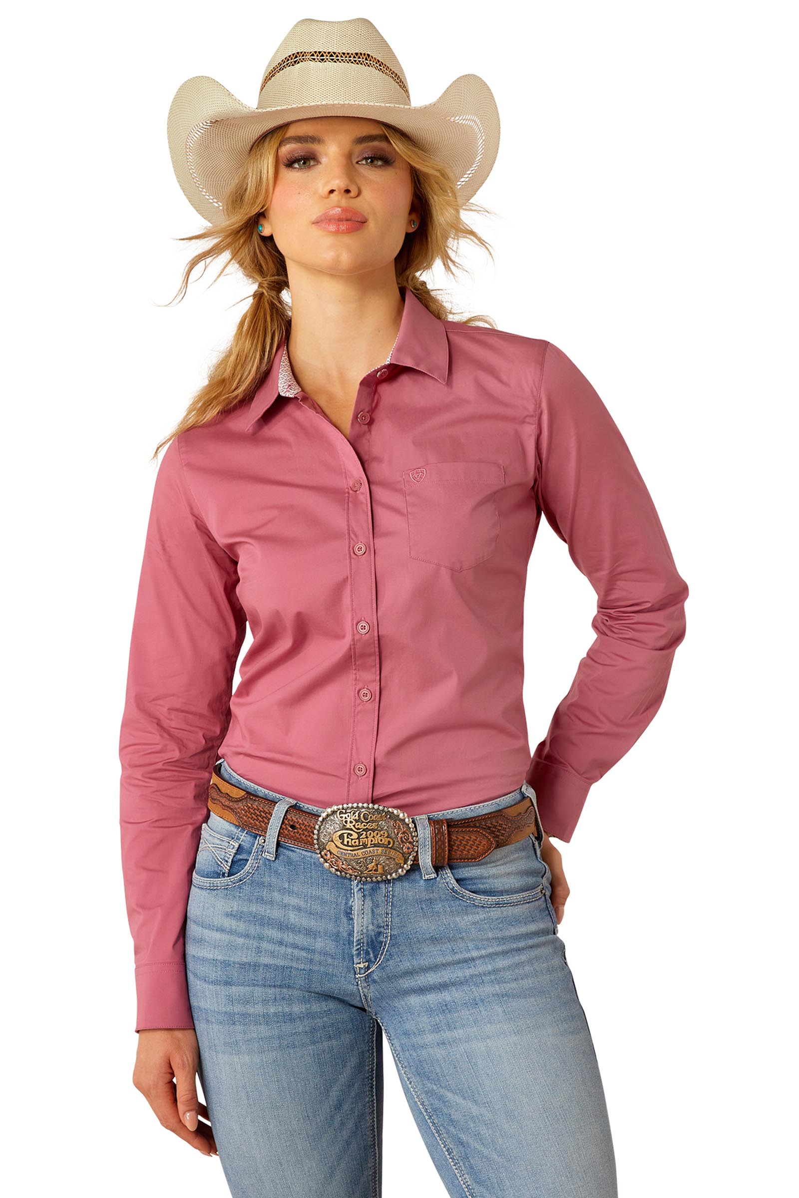 Rose Wine Ariat Kirby Stretch Camicia western donna