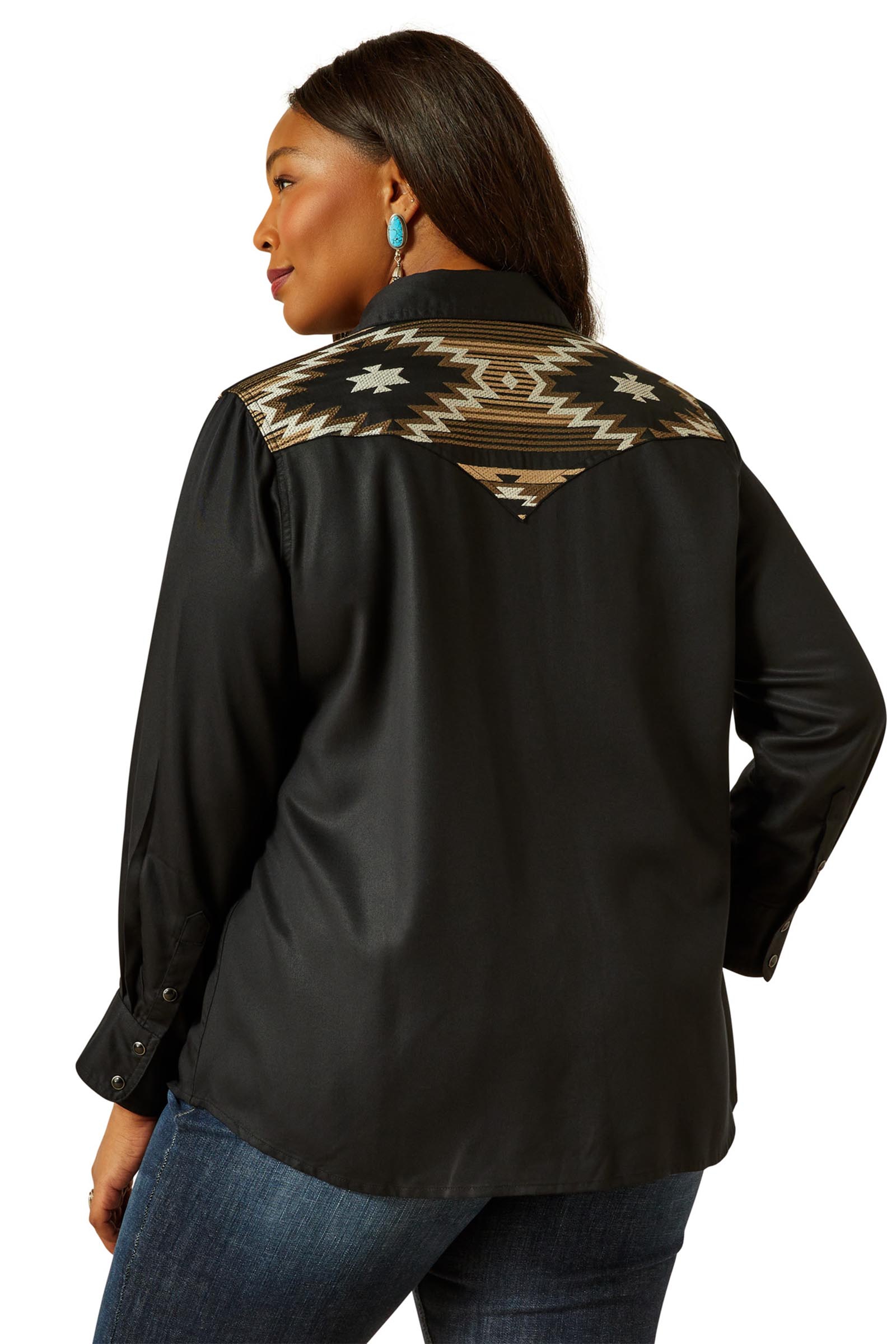 Ariat Dawn camicia western da donna con bottoni a pressione e maniche lunghe