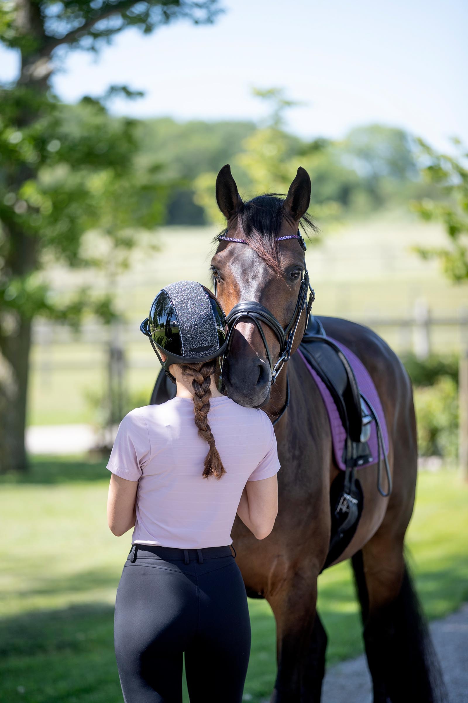OneK Avance Casco da equitazione Glossy Glitter