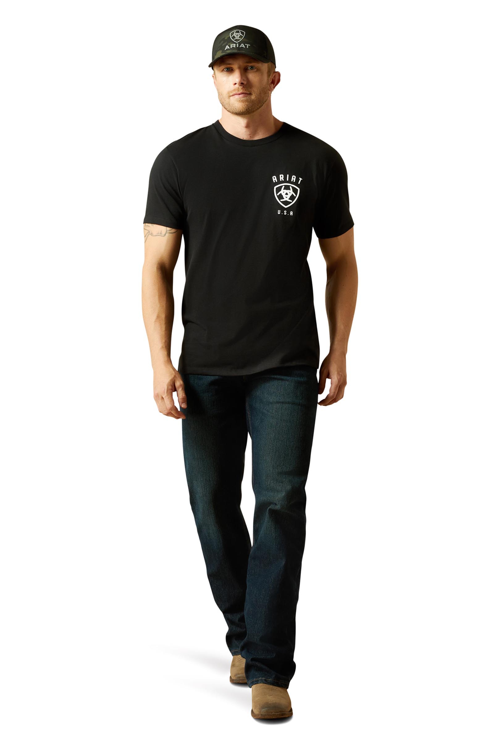 Ariat Faded Bull t-shirt da uomo