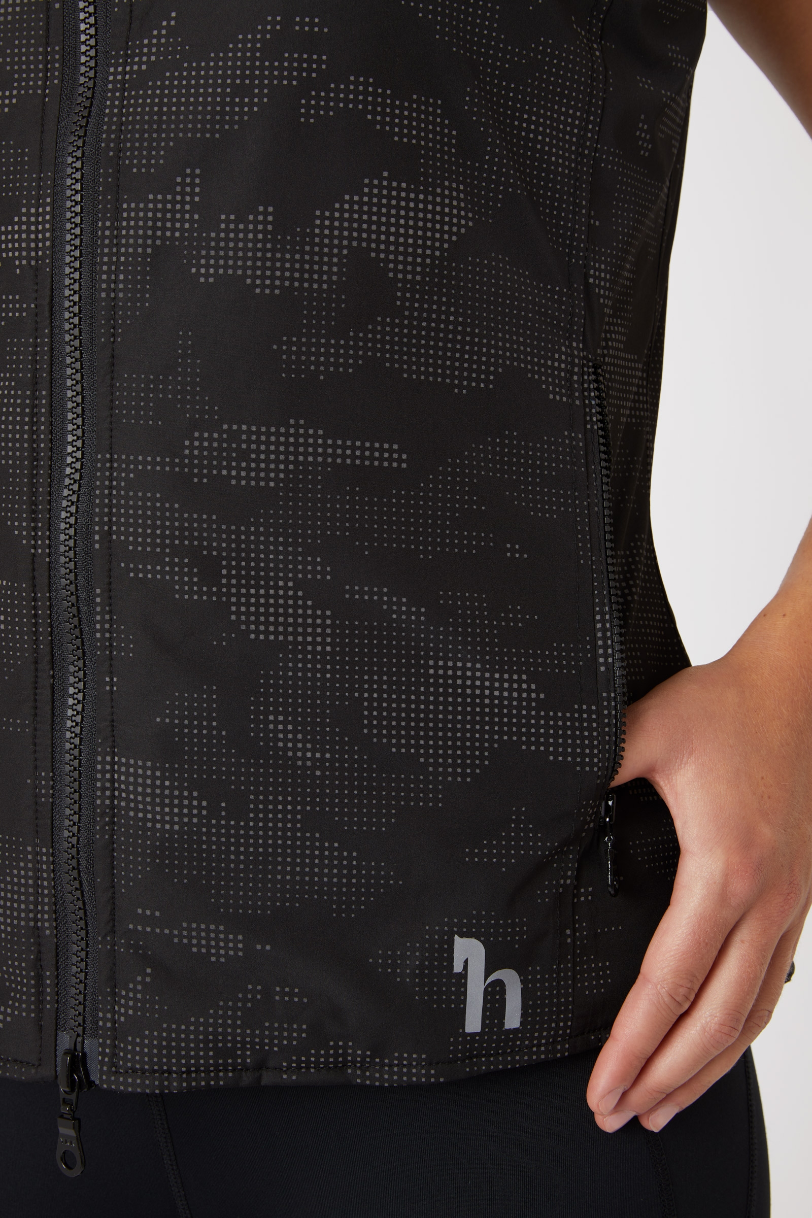 Horze Camo Luminox Gilet riflettente da donna