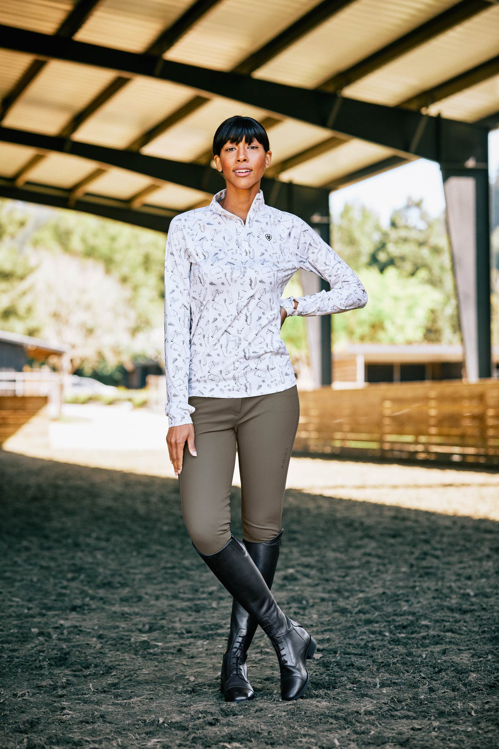 Ariat Palisade Cocoa Stivali da equitazione alti per donna