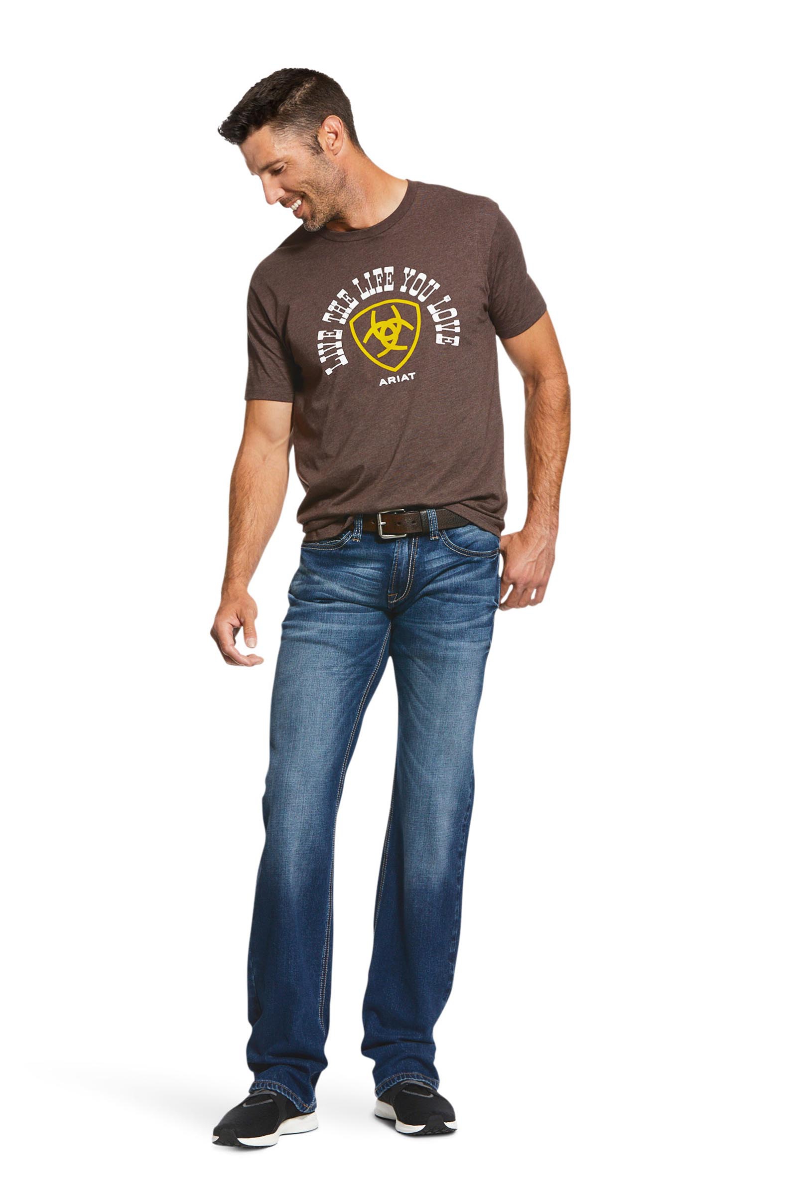 Ariat Nassau M7 Rocker jeans da uomo a gamba dritta