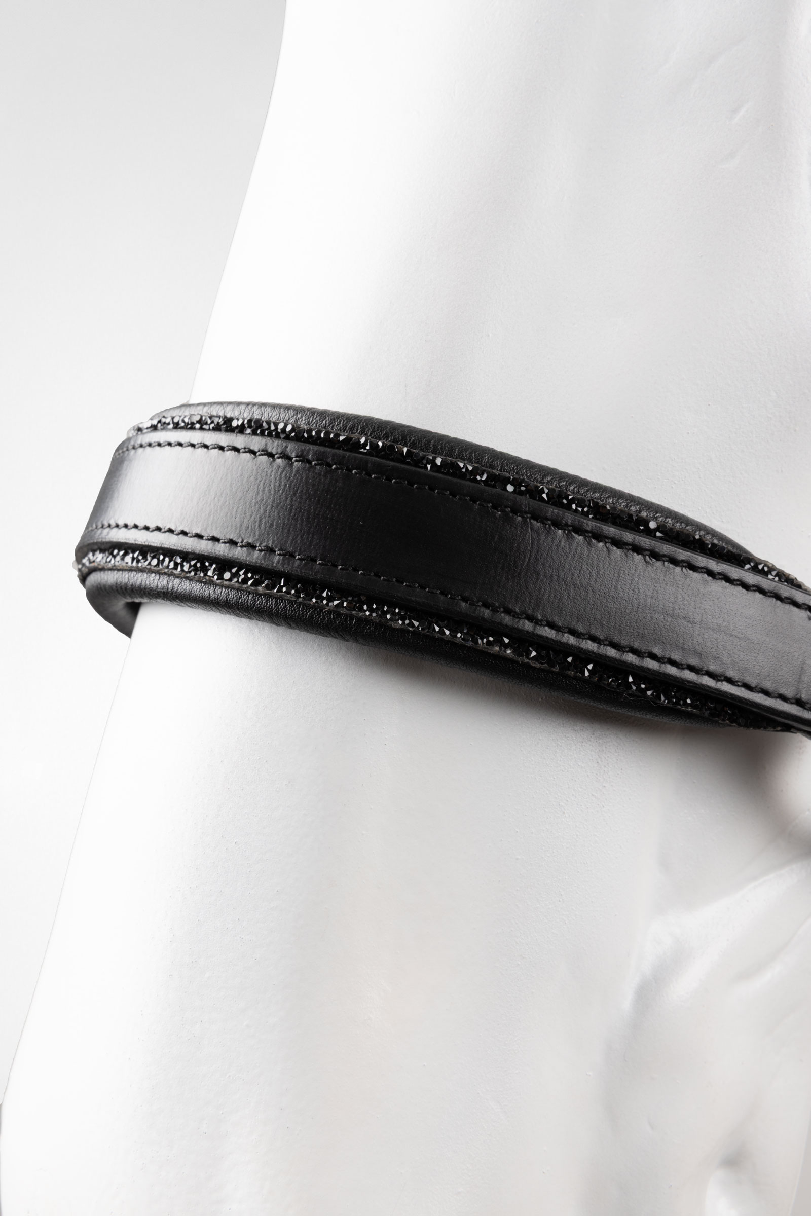 Horze Dynasty Cavezza in cuoio & longhina in corda set