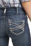 Ariat R.E.A.L. Mid Rise Stretch Entwined Jeans bootcut stretch donna a vita media