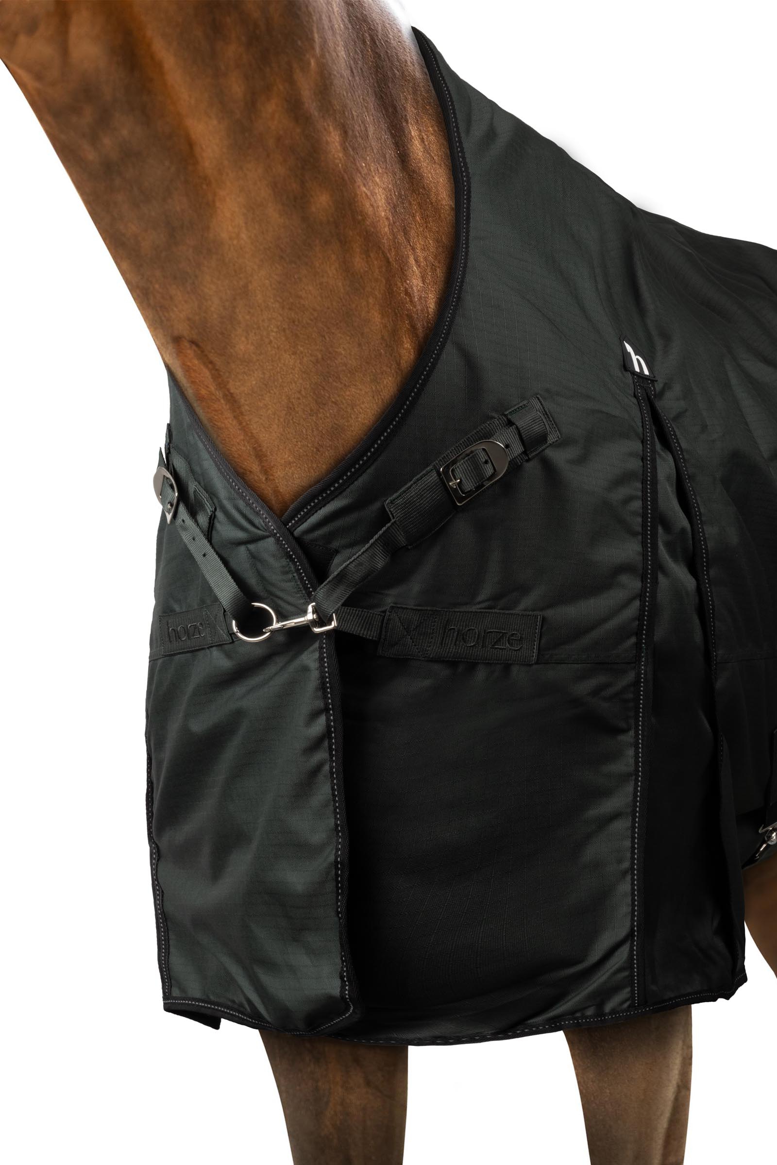 Horze Helsinki coperta da paddock con colletto parziale, 50 g