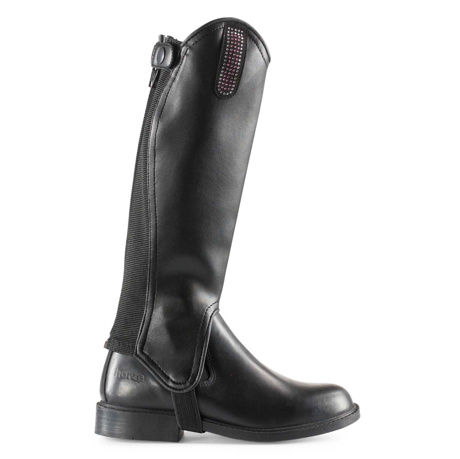 Horze Ghette in pelle PU con passante decorativo per bambini