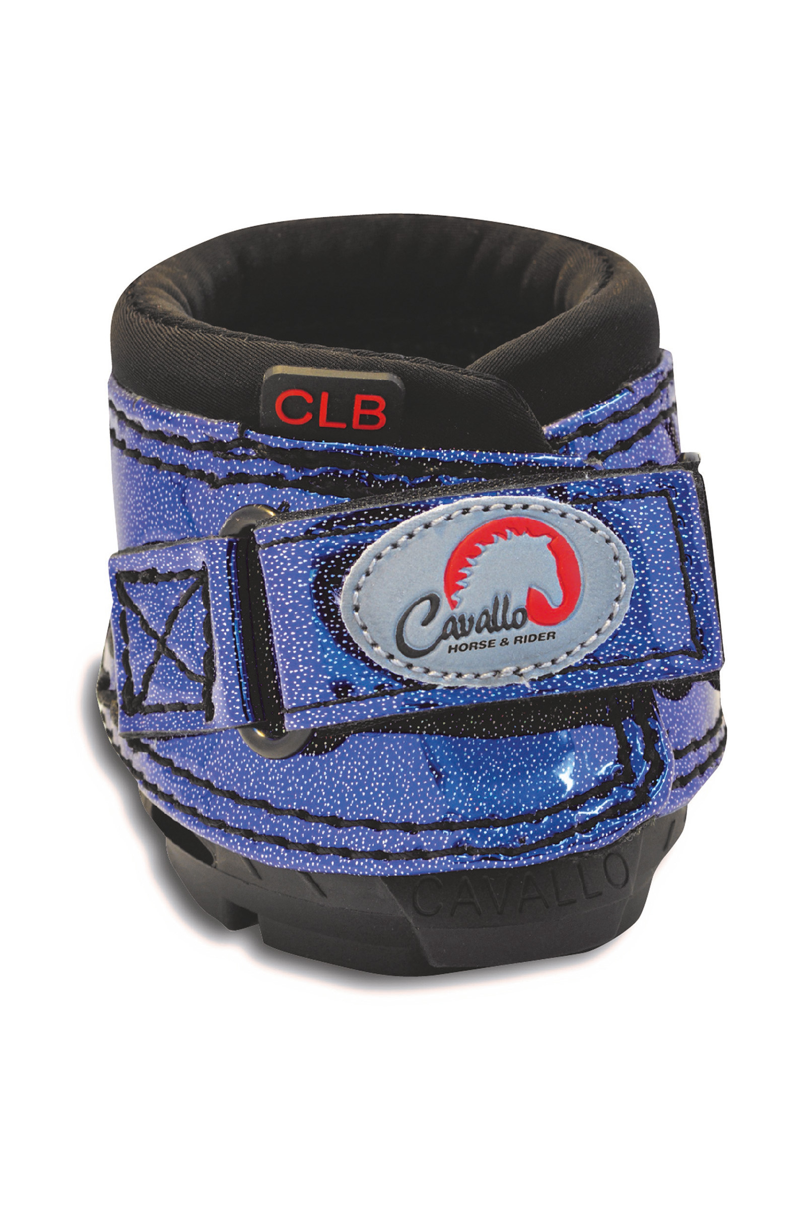 Metallic Blue Cavallo Hoof Boots F.R.A. CLB Bling Scarpa per cavalli (paio)