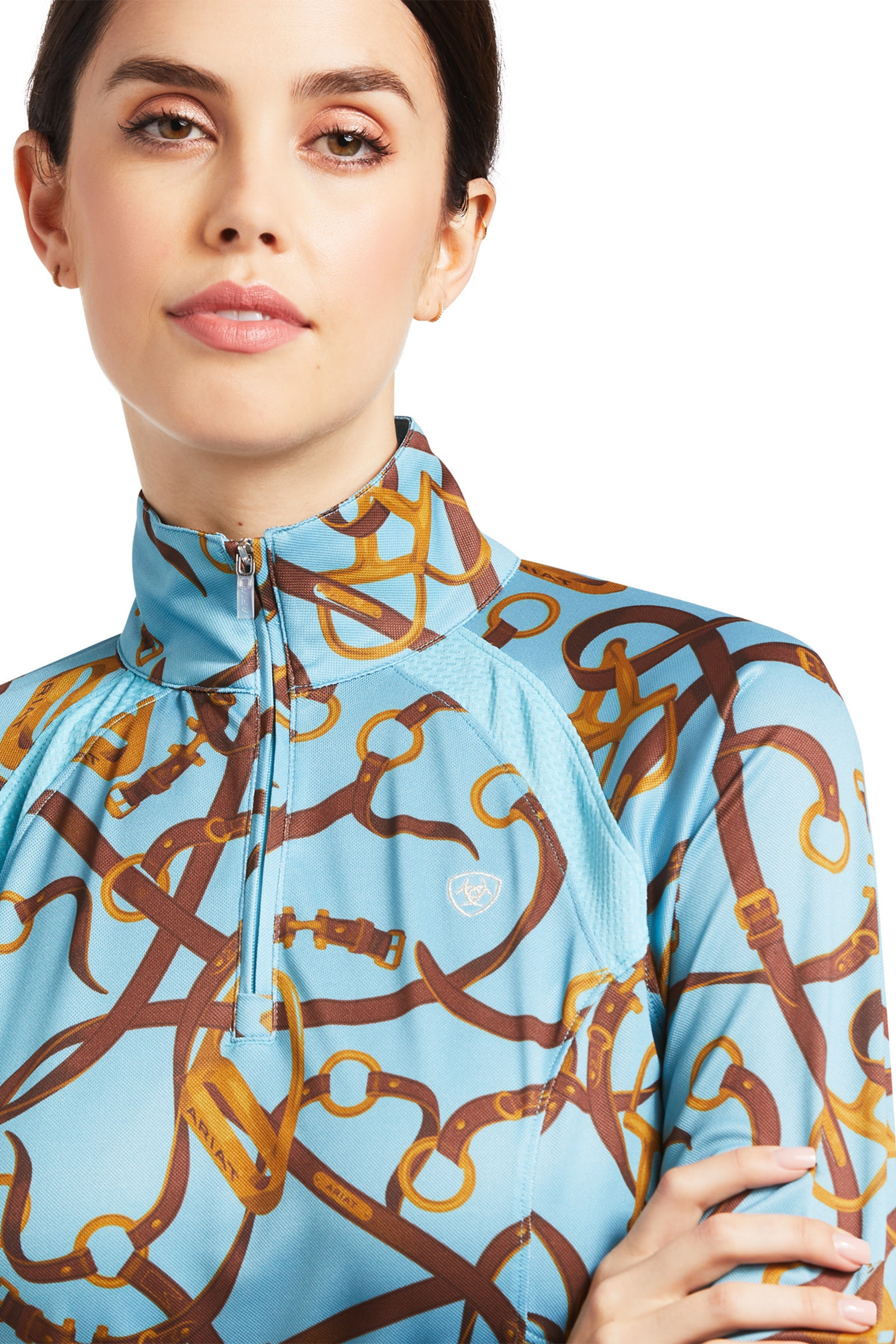 Ariat Sunstopper 2.0 Maglia basic con zip a 1/4 da donna