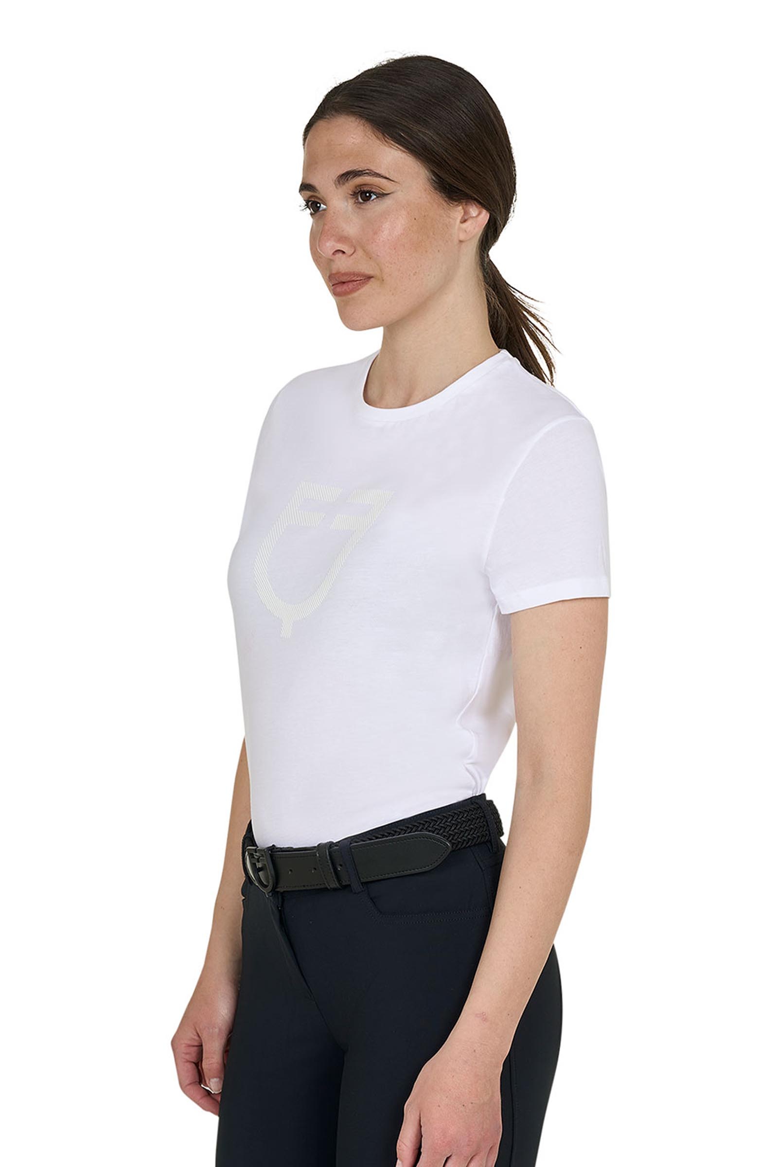 Equestro SS2026 T-shirt cotone logo lucido donna  