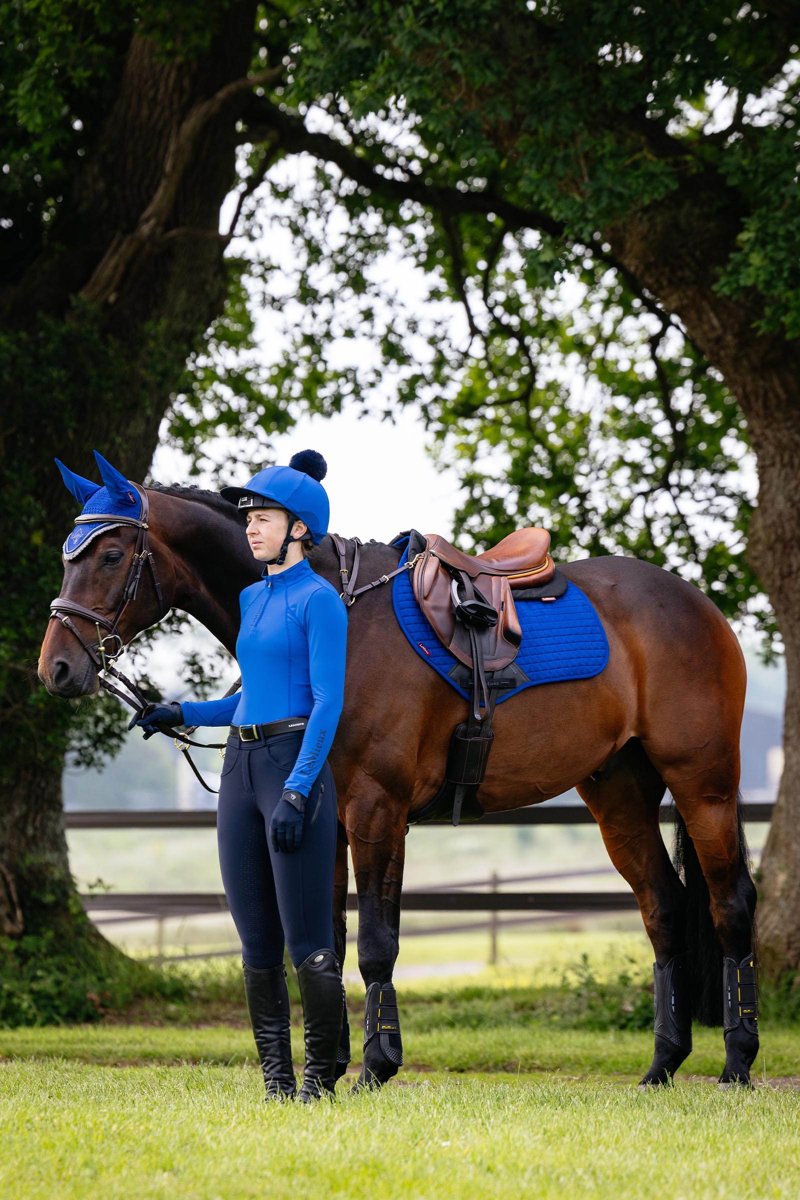 LeMieux Suede Close Contact sottosella salto ostacoli