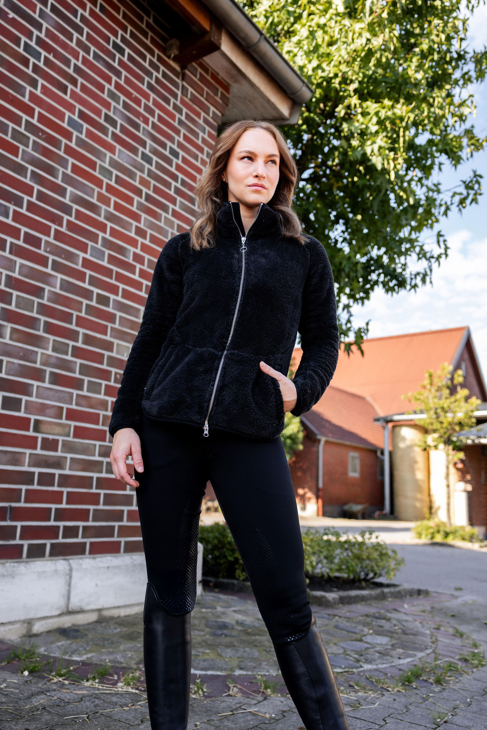 Horze Merida Giacca in pile Teddy da donna