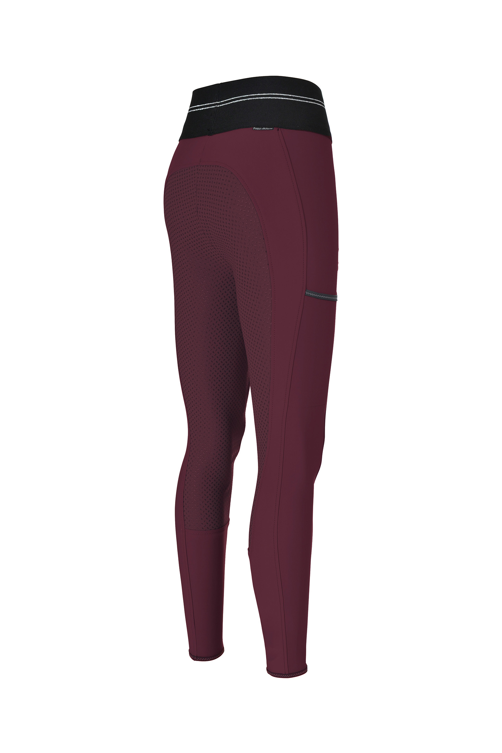 Dark Red Pikeur Gia Athleisure II Pantaloni da equitazione con grip e full seat