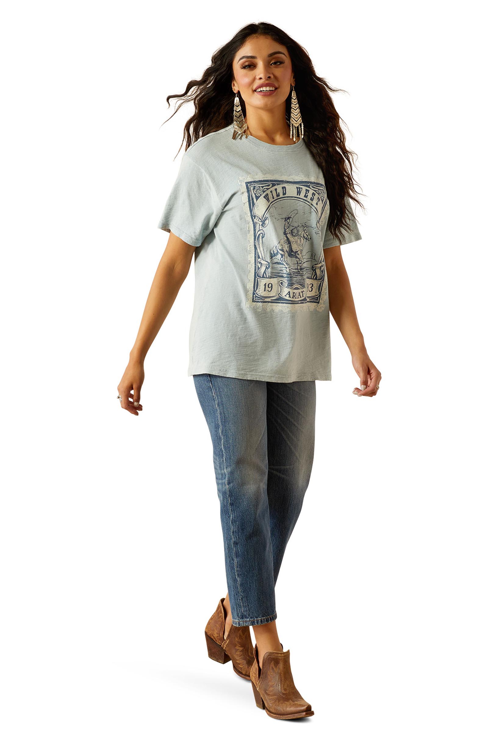 Ariat Wild West Stamp T-shirt da donna