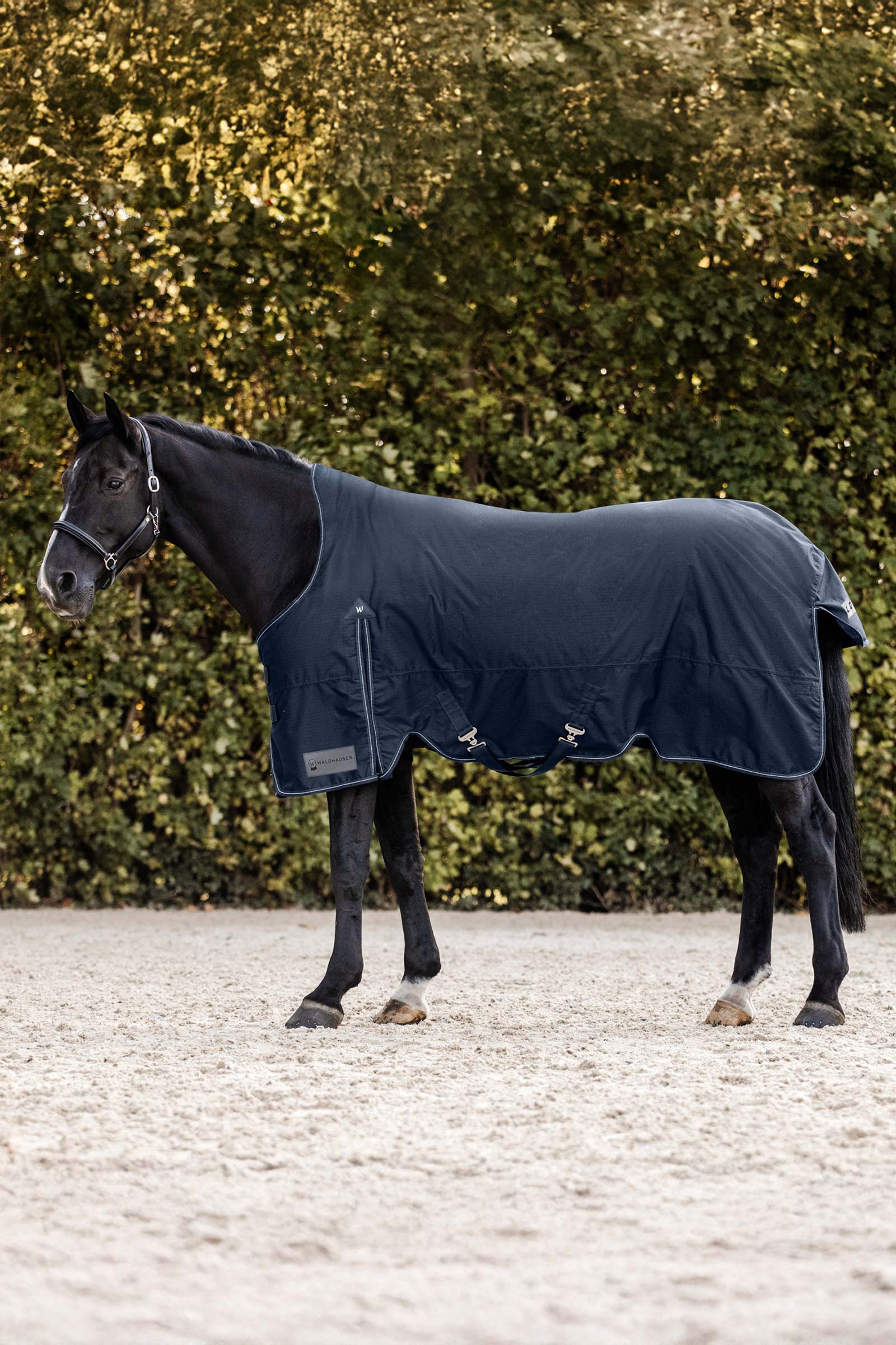 nightblue Waldhausen Arctic Coperta da turnout leggera con collo alto, 0 g