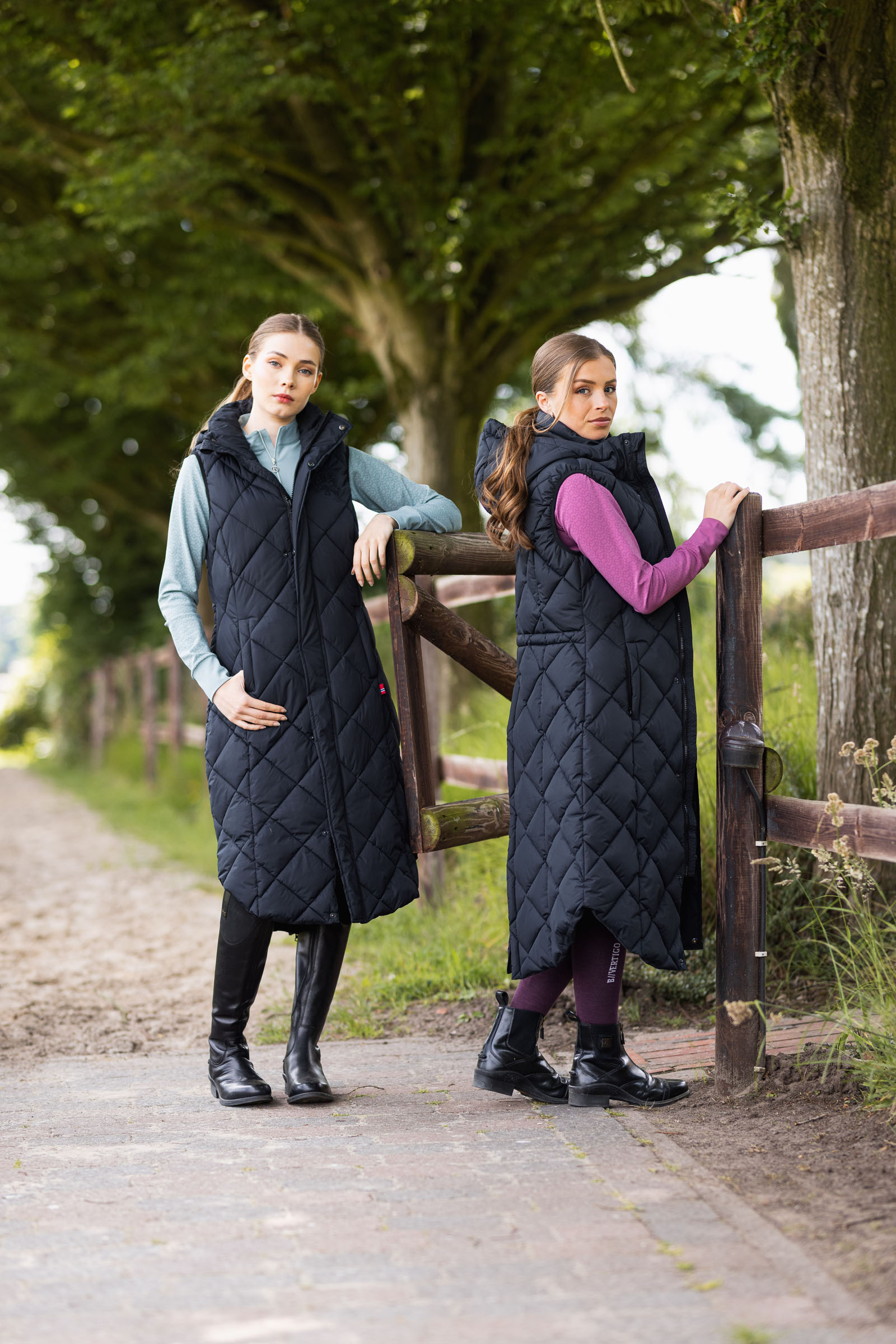 B Vertigo Gem Gilet da equitazione lungo imbottito