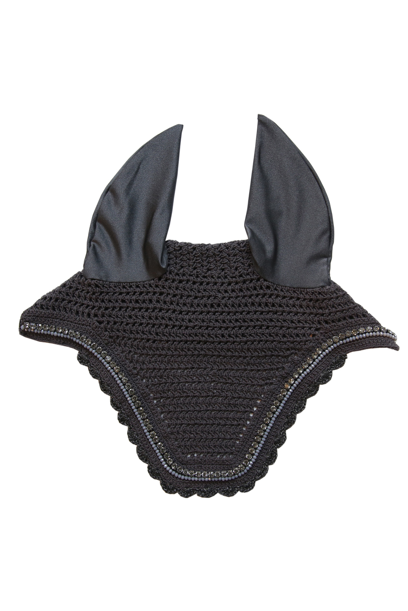 Grey Kentucky Horsewear Fly Veil Wellington Stone & Pearl