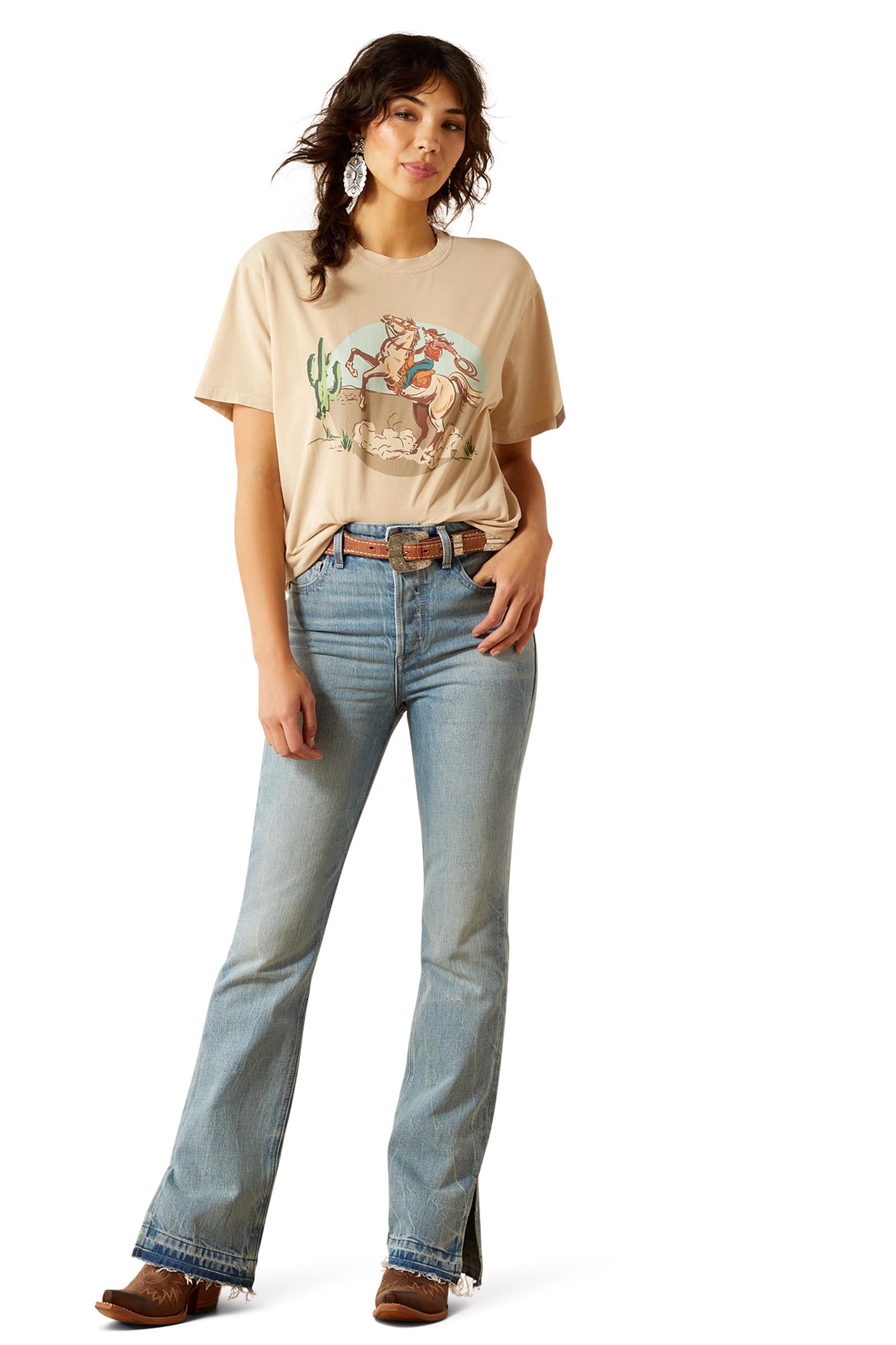 Ariat Ride On t-shirt da donna
